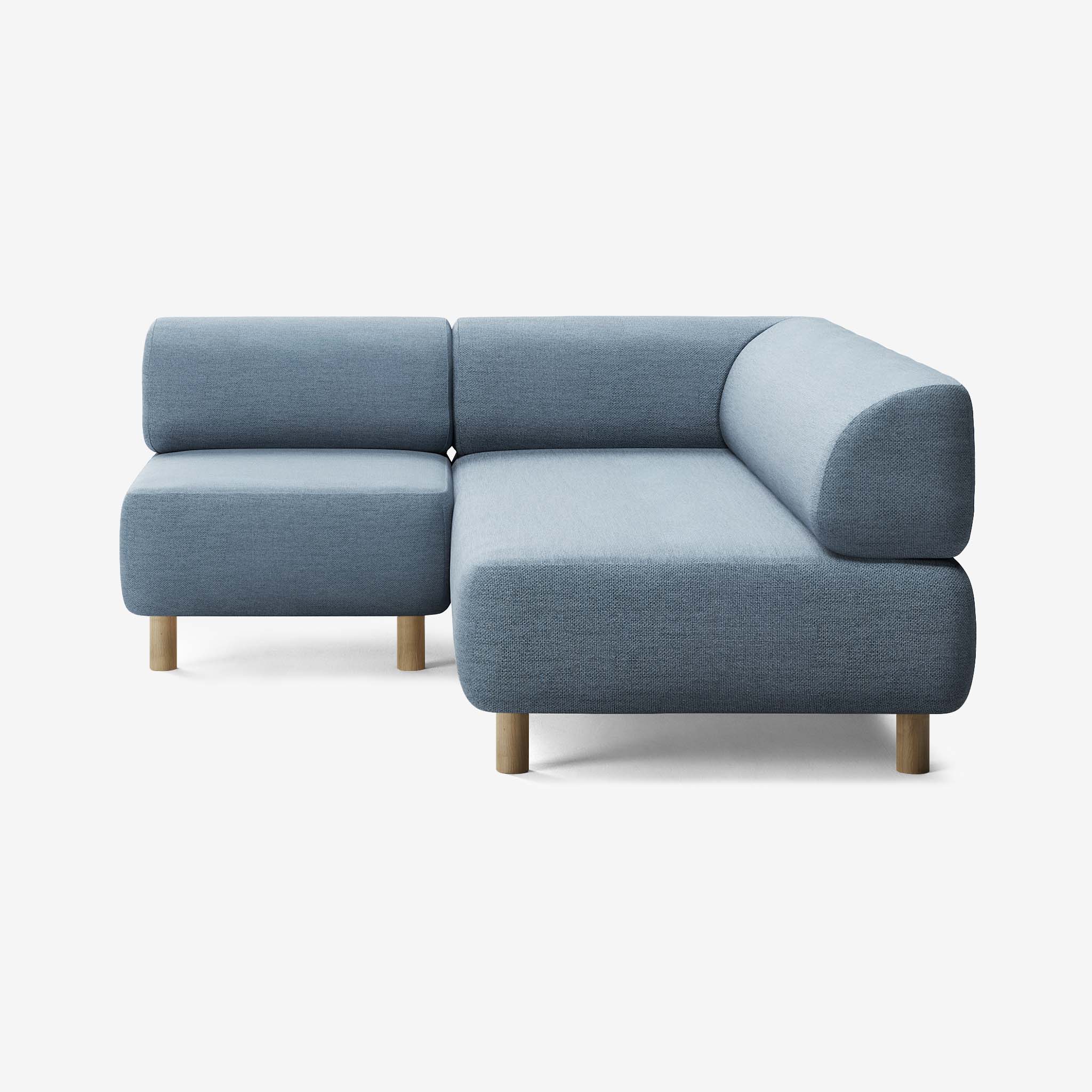 Bolder Sofa 170x200 Links Nantes Carbon Sky Eiche