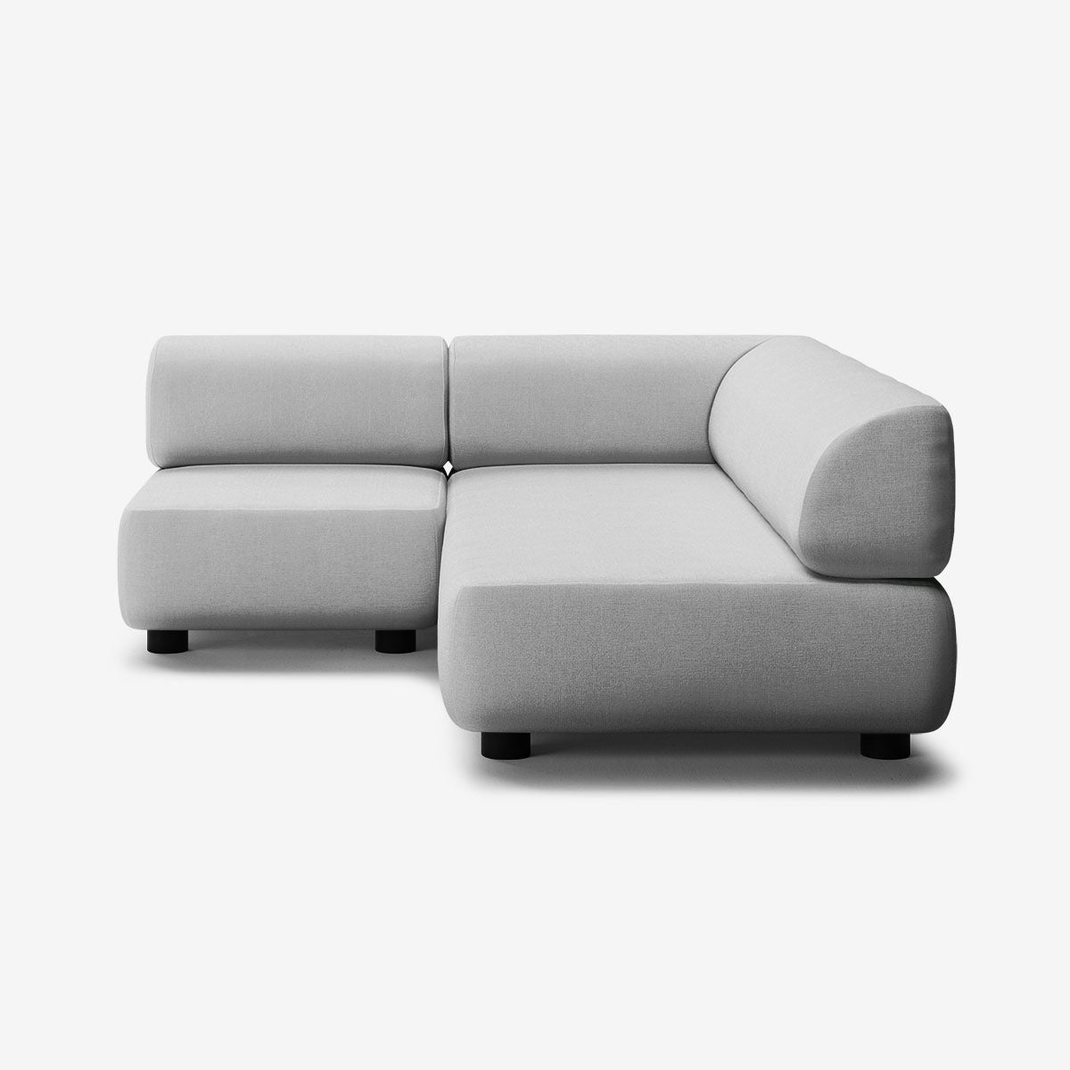 Bolder Sofa 170x200 Links Nantes Grey Chine Niedrige Beine