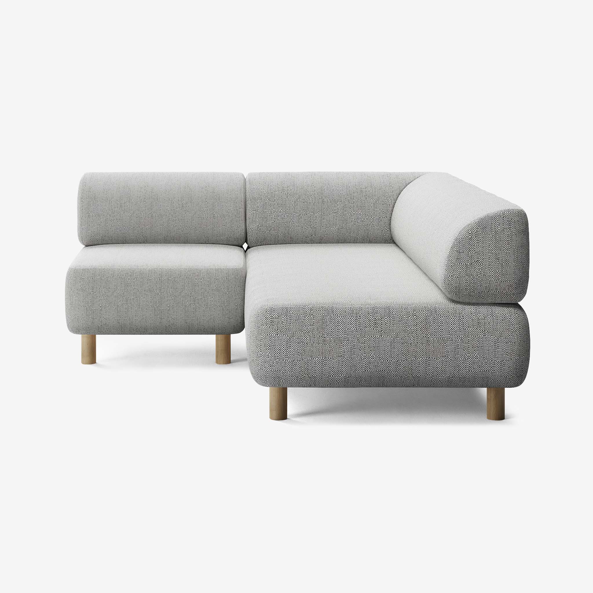 Bolder Sofa 170x200 Links Savant Nimbus Eiche