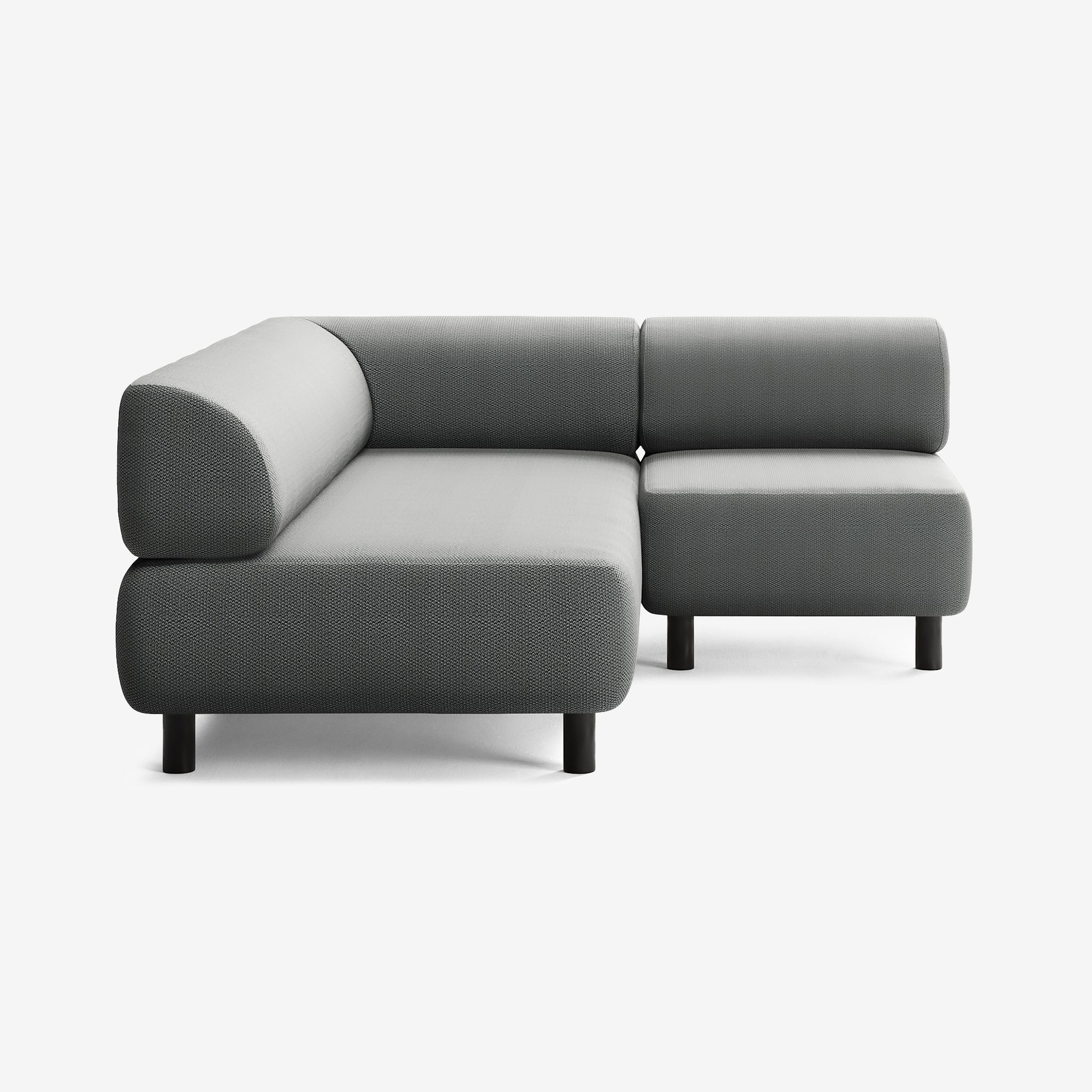 Bolder Sofa 170x200 Loop Charcoal Rechts