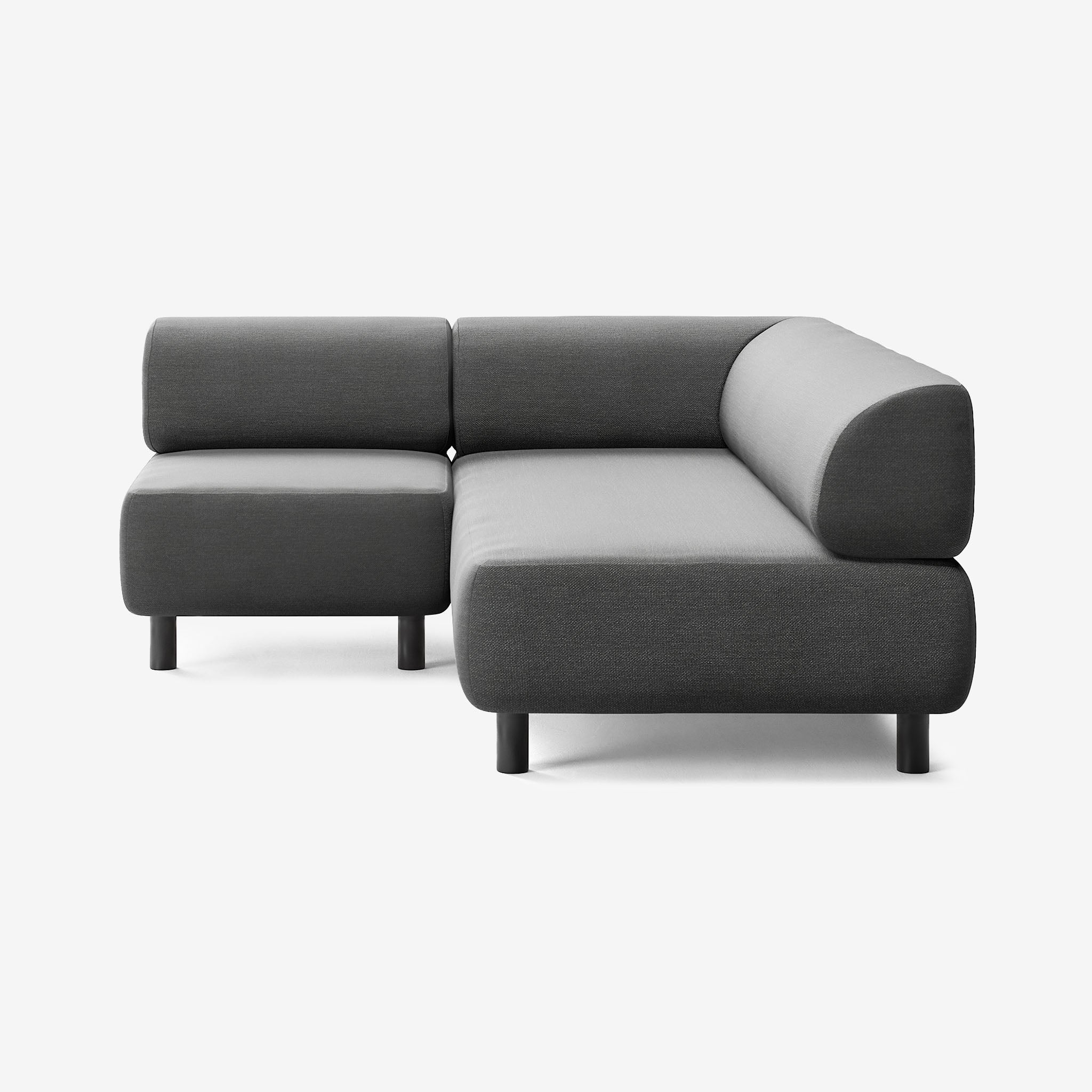 Bolder Sofa 170x200 Nantes Sooty Links