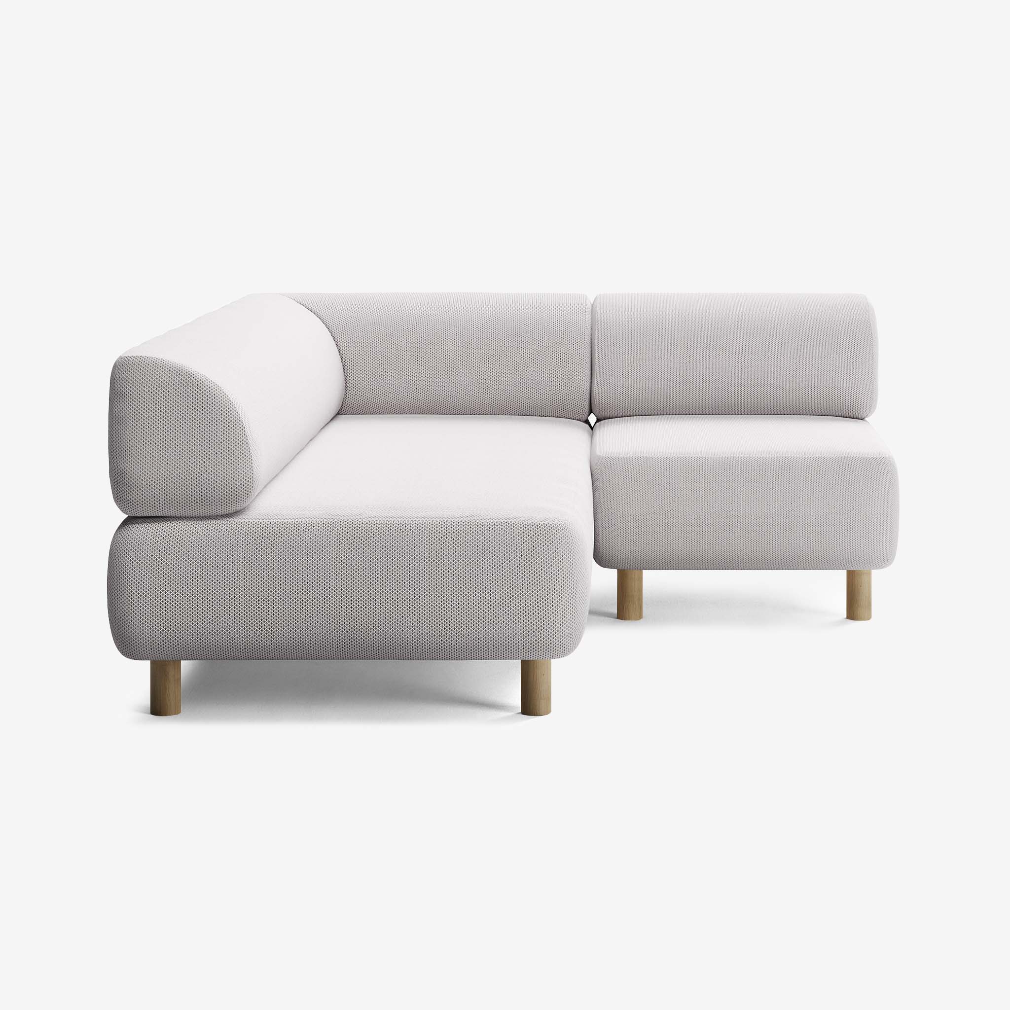 Bolder Sofa 170x200 Rechts Arc Concrete Eiche