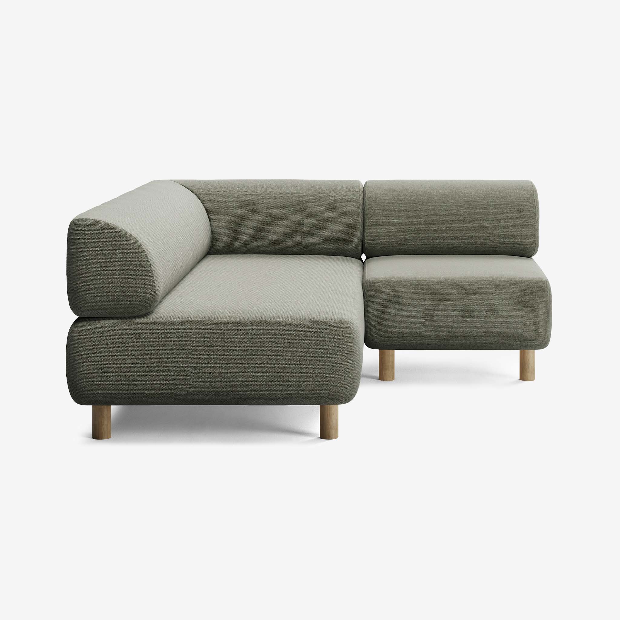 Bolder Sofa 170x200 Rechts Heritage Leaf Eiche