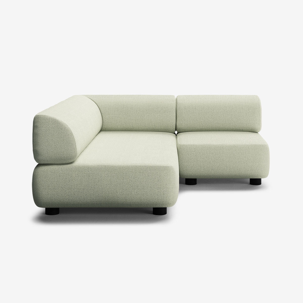 Bolder Sofa 170x200 Rechts Heritage Moss Niedrige Beine