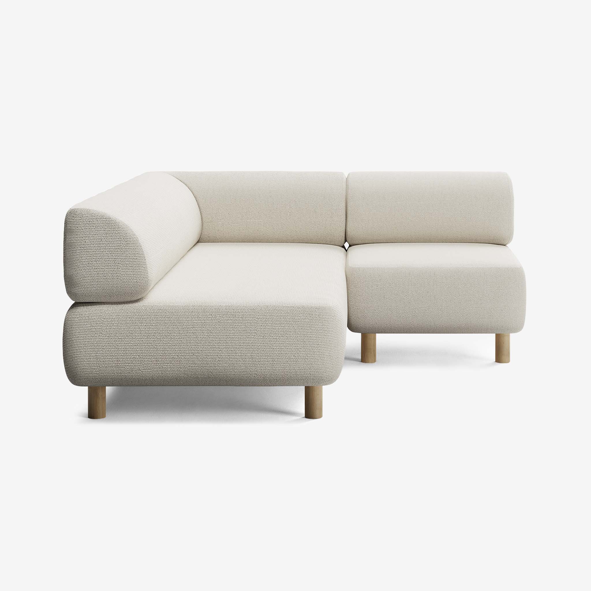 Bolder Sofa 170x200 Rechts Heritage Papyrus Eiche