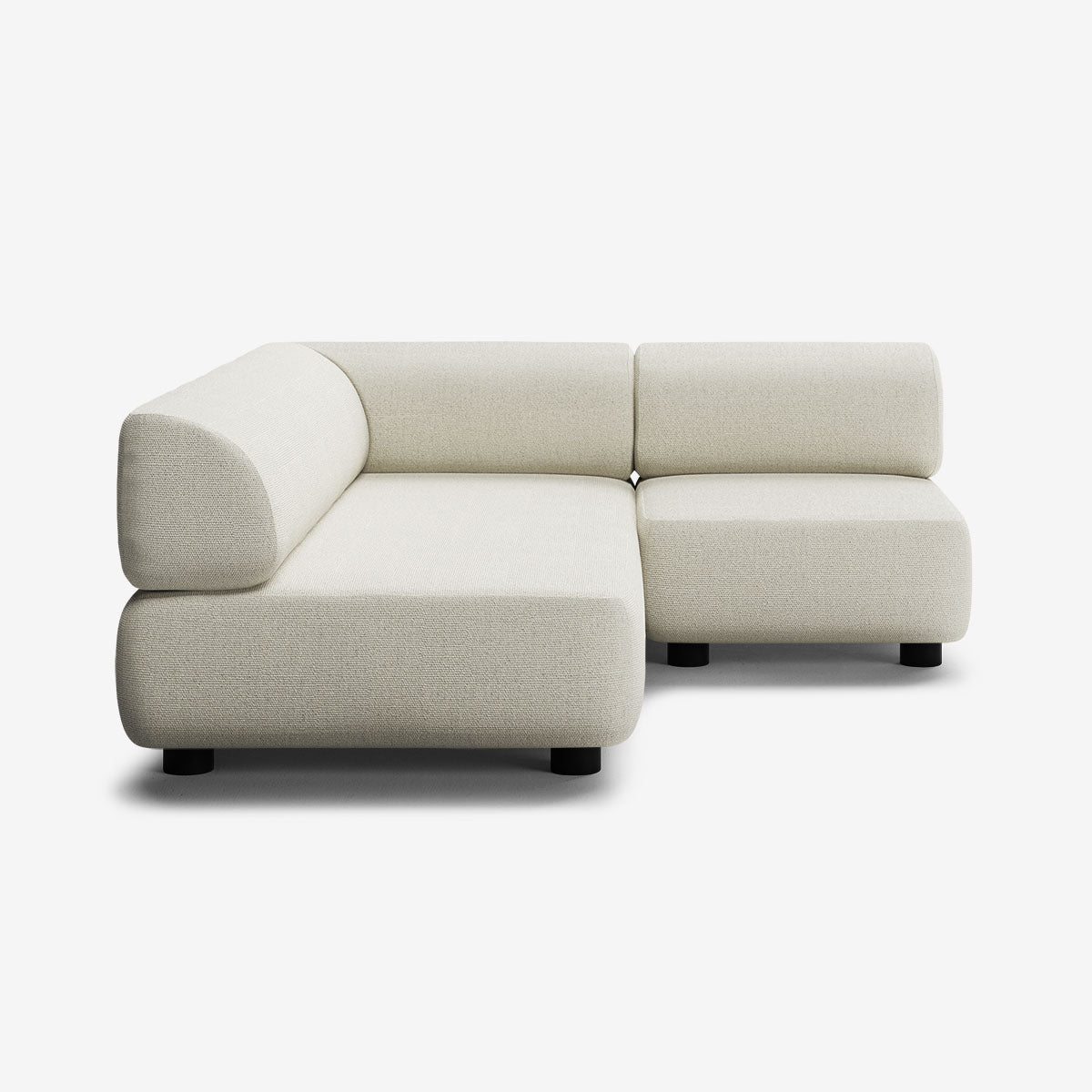 Bolder Sofa 170x200 Rechts Heritage Papyrus Niedrige Beine