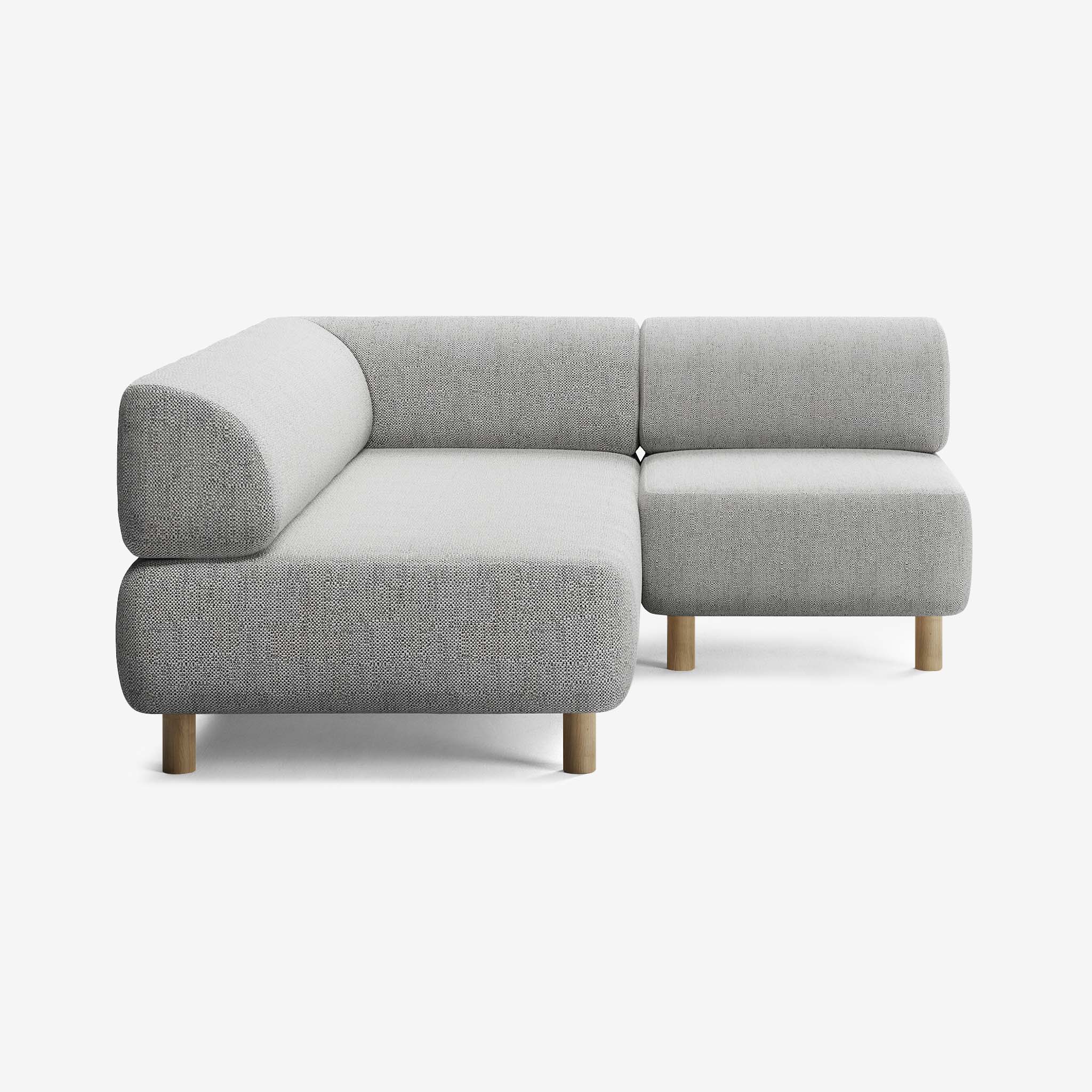 Bolder Sofa 170x200 Rechts Savant Nimbus Eiche