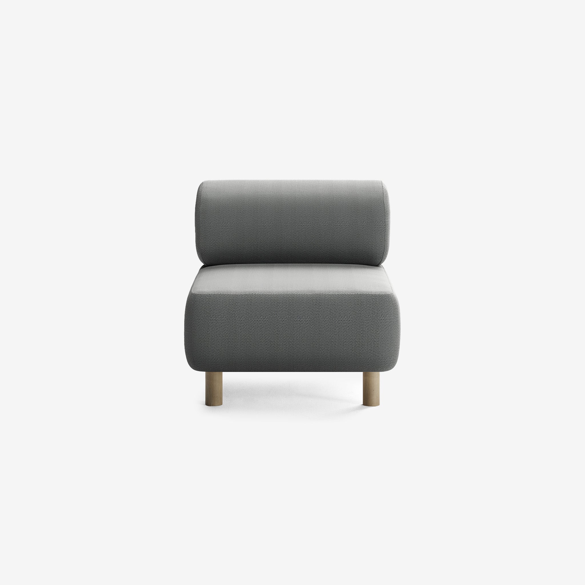 Bolder Sofa 1 Sitzer Loop Charcoal Eiche