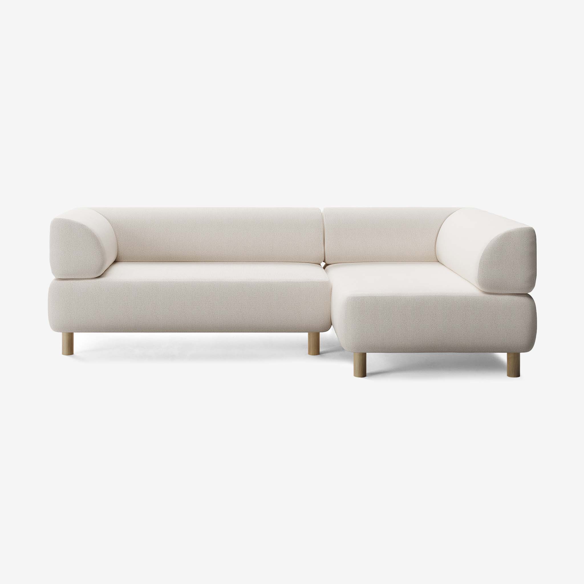 Bolder Sofa 245x150 Links Arc Frame Eiche