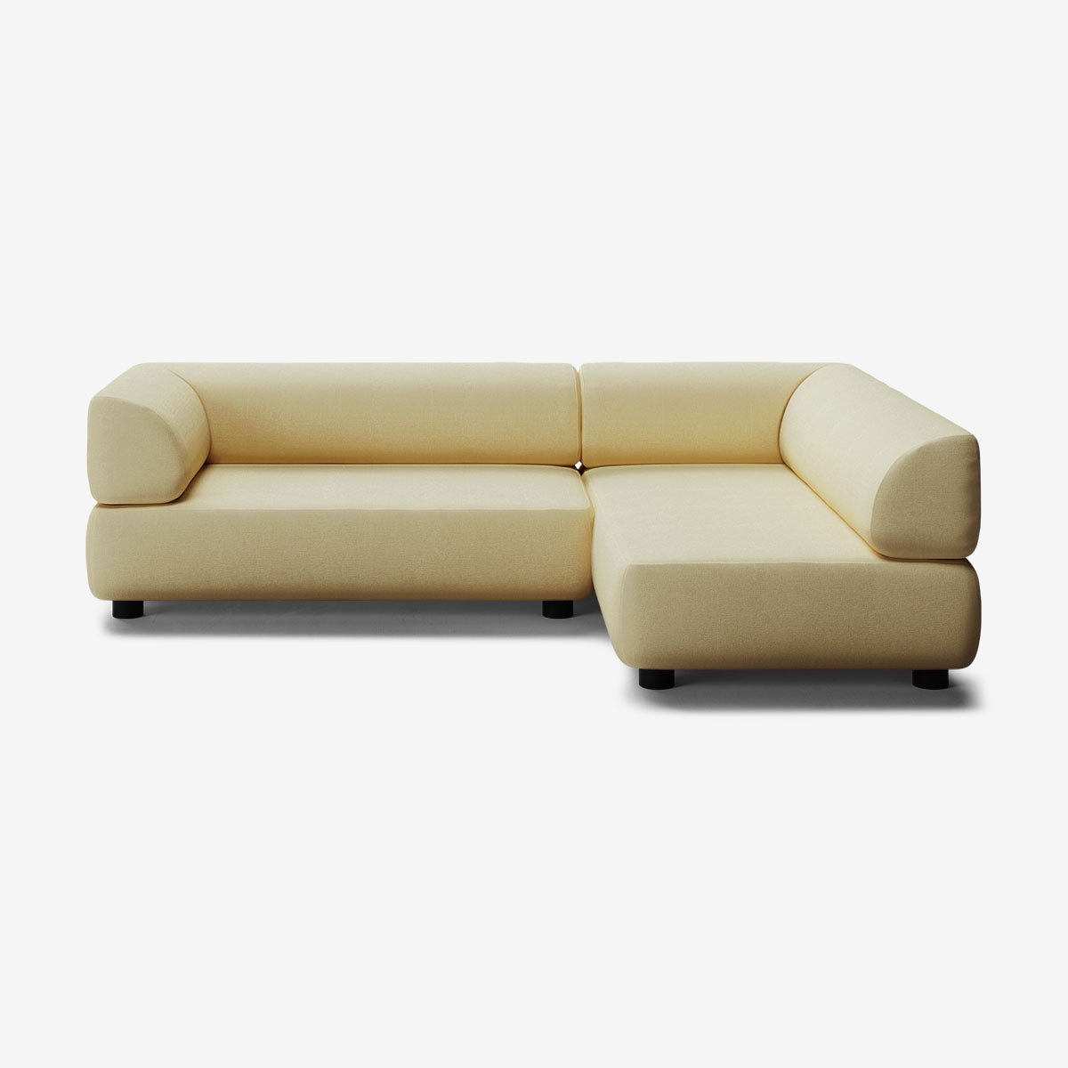 Bolder Sofa 245x150 Links Nantes Amber Niedrige Beine