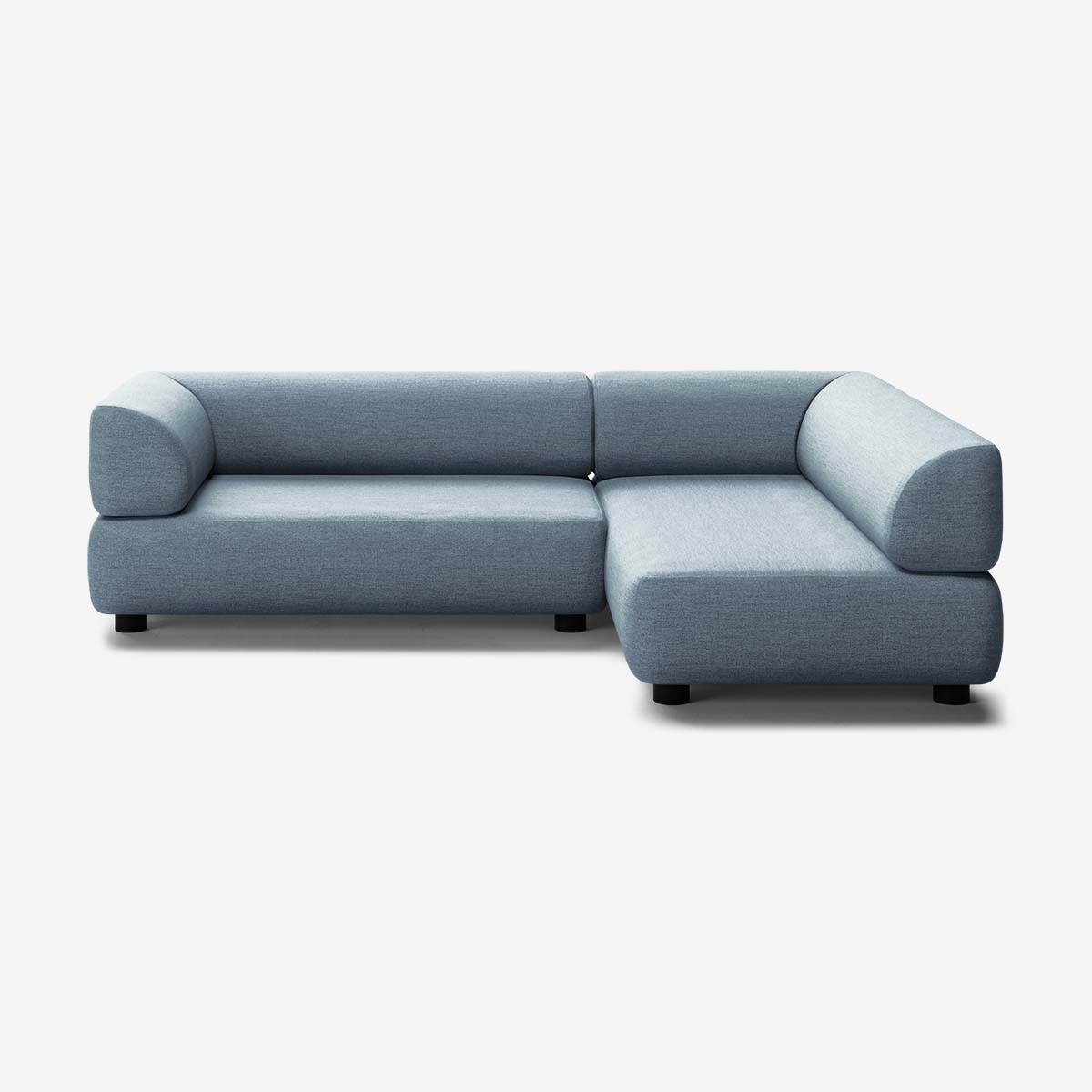 Bolder Sofa 245x150 Links Nantes Carbon Sky Niedrige Beine