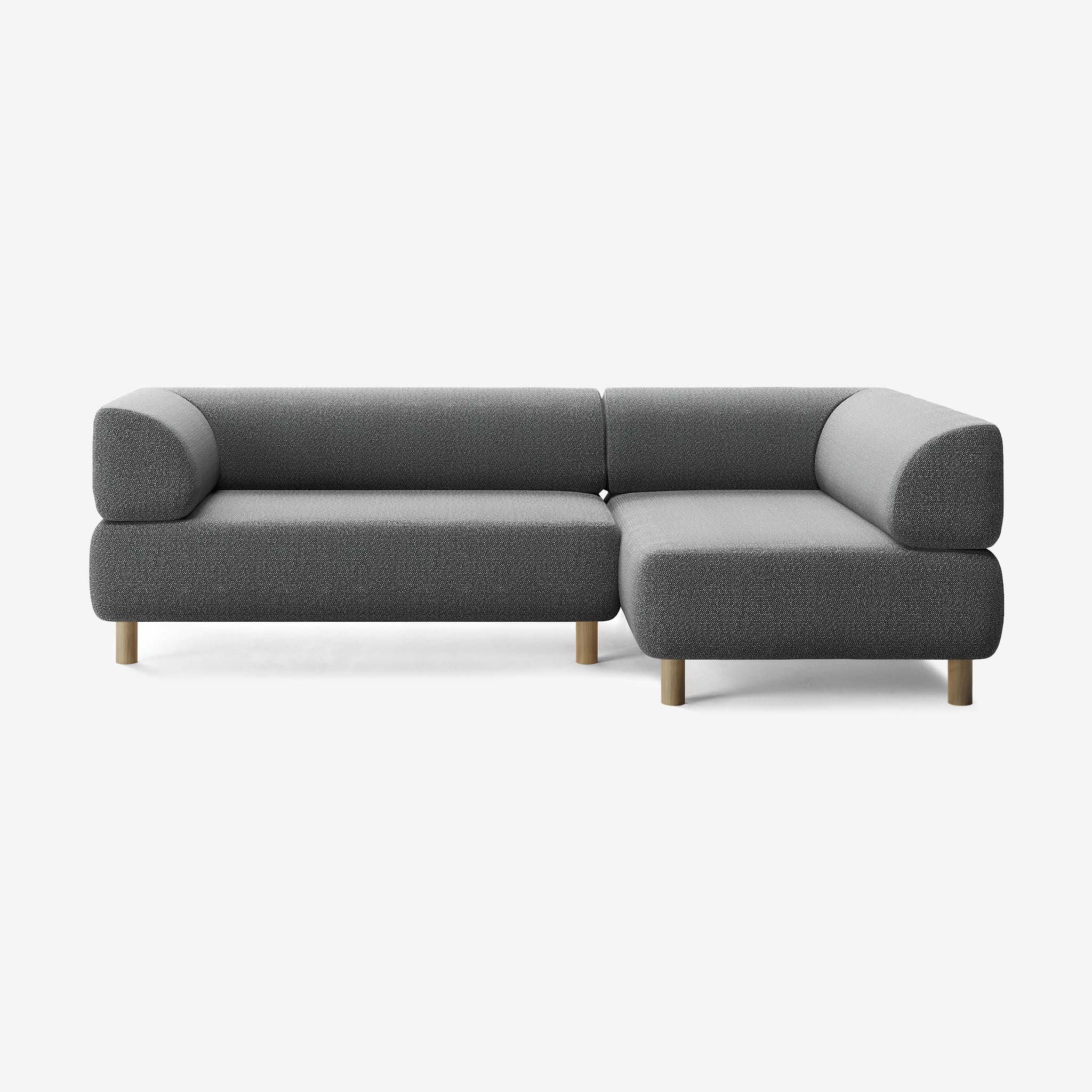 Bolder Sofa 245x150 Links Savant Tornado Eiche