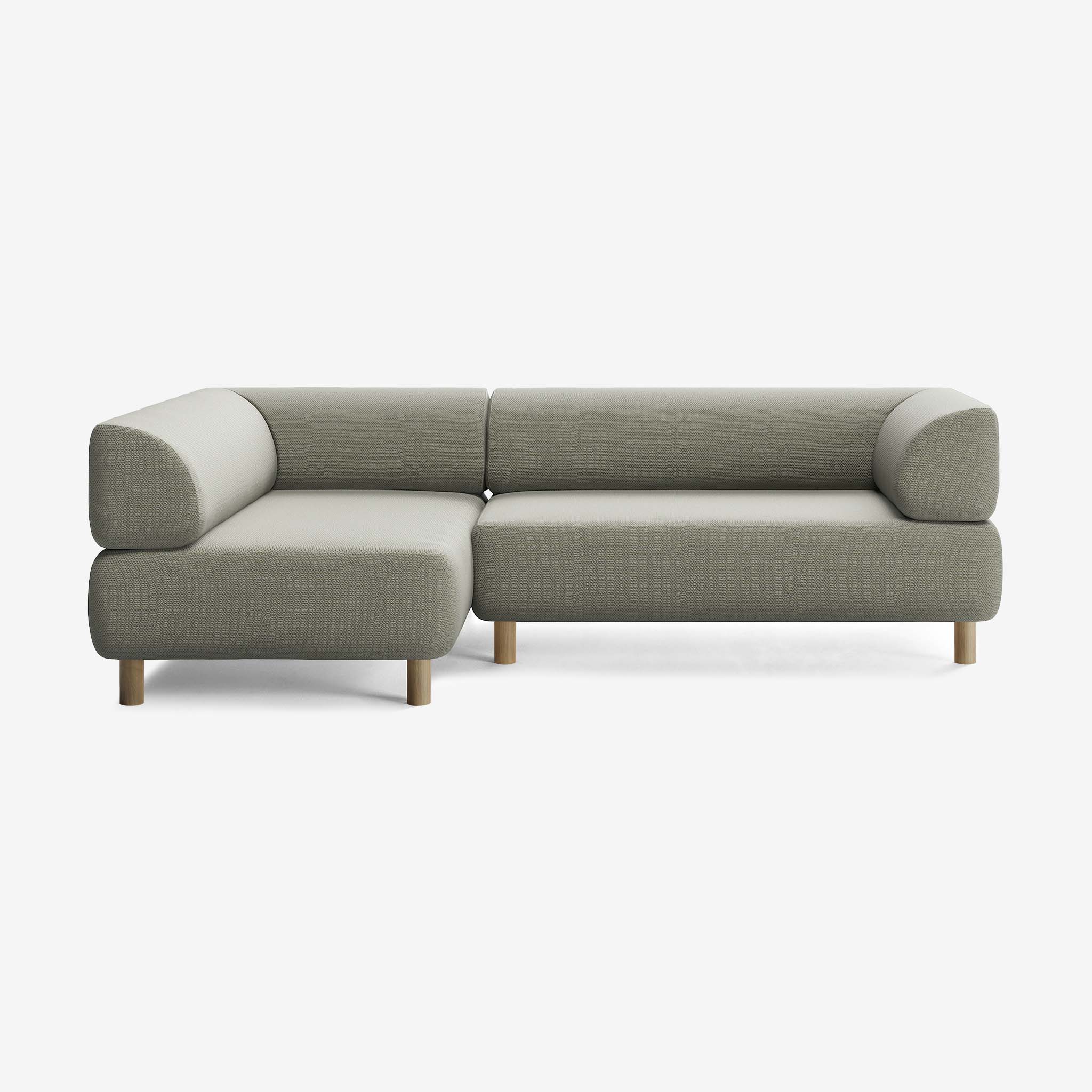 Bolder Sofa 245x150 Rechts Arc Oxide Eiche