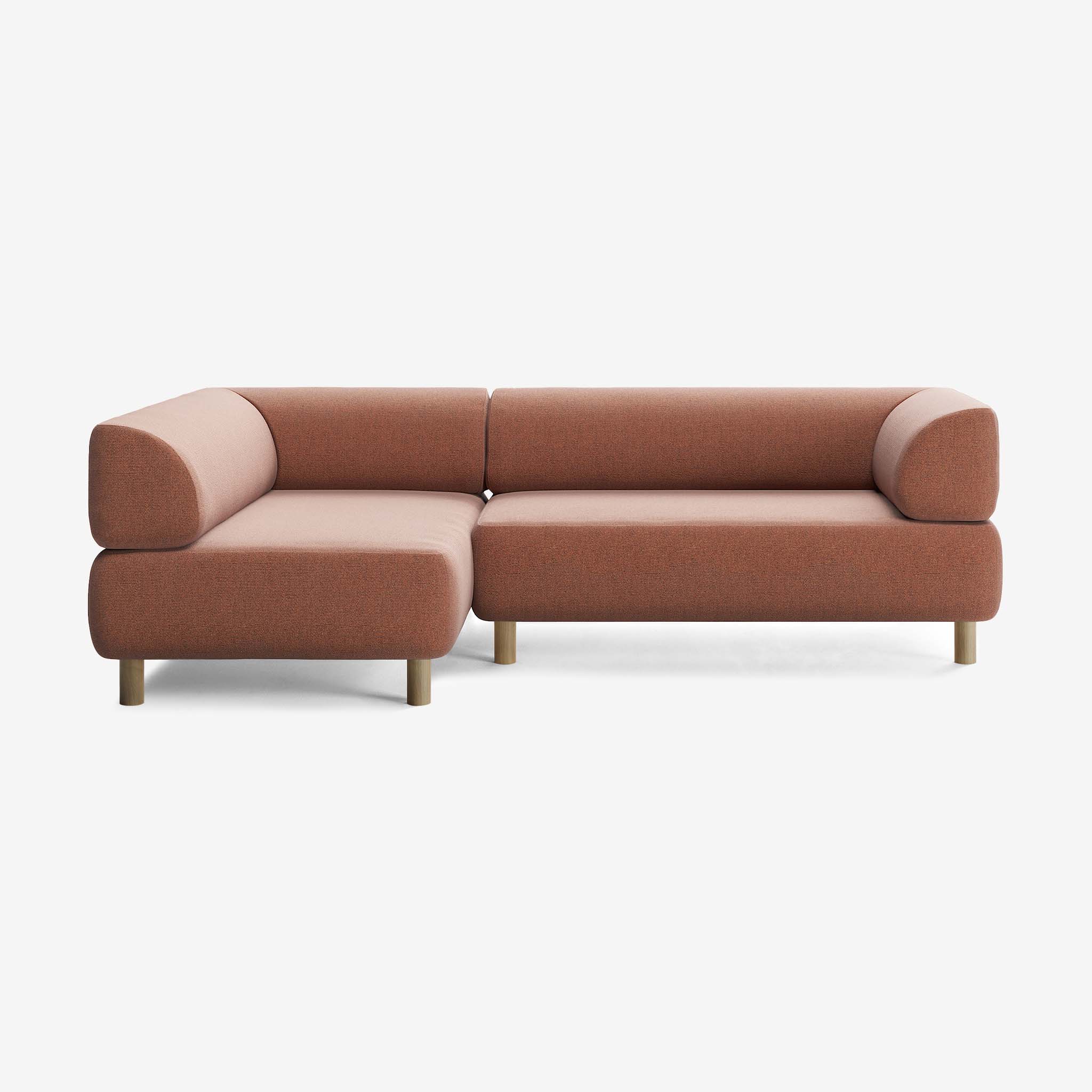 Bolder Sofa 245x150 Rechts Heritage Rust Eiche