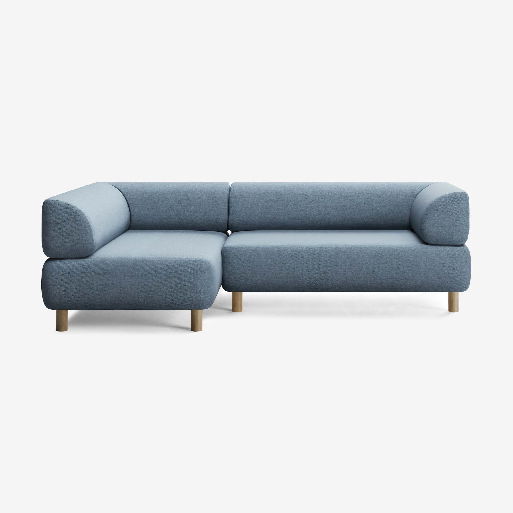 Bolder Sofa 245x150 Rechts Nantes Carbon Sky Eiche