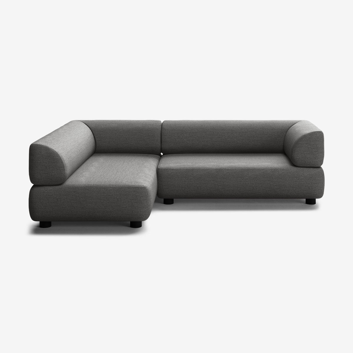 Bolder Sofa 245x150 Rechts Nantes Sooty Niedrige Beine