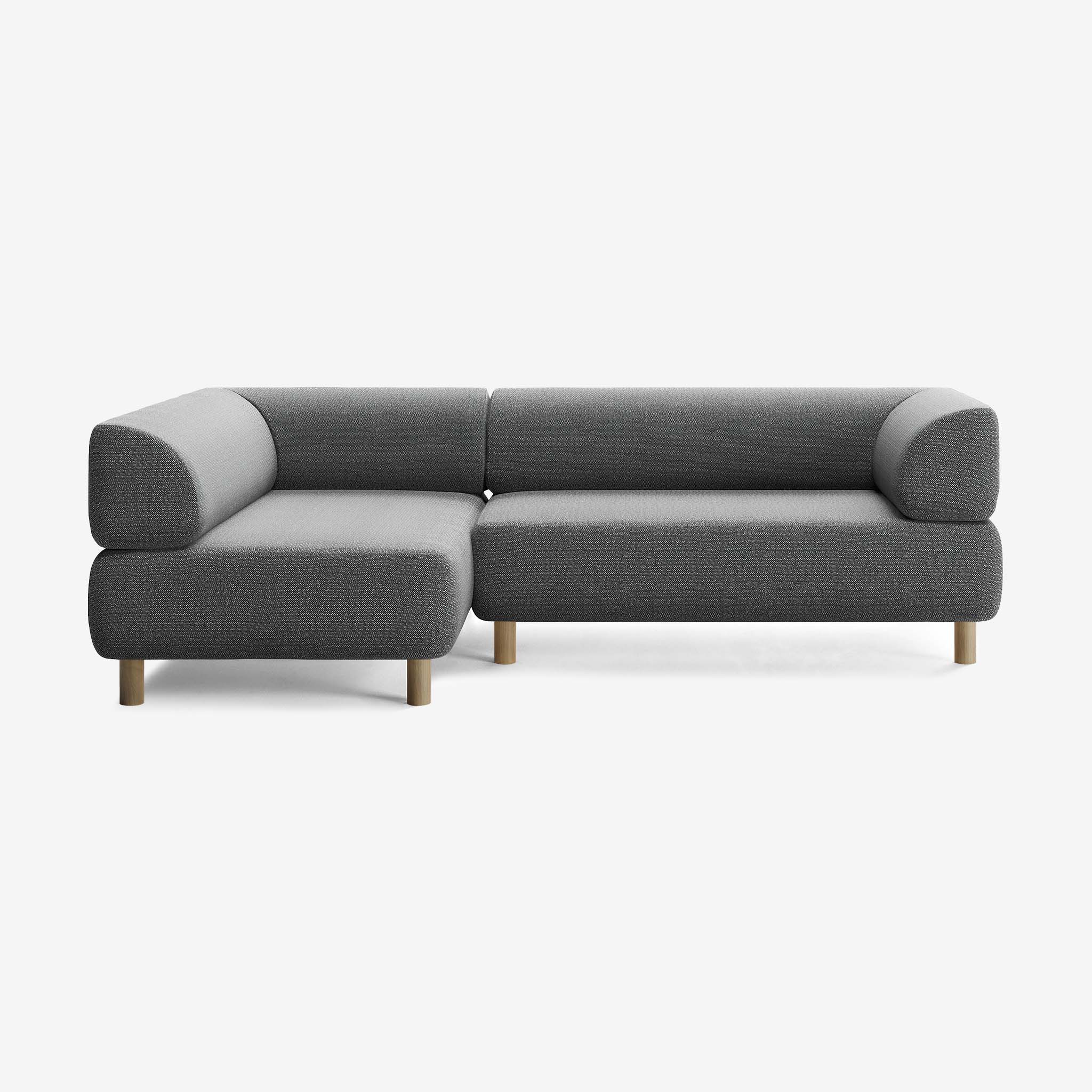 Bolder Sofa 245x150 Rechts Savant Tornado Eiche