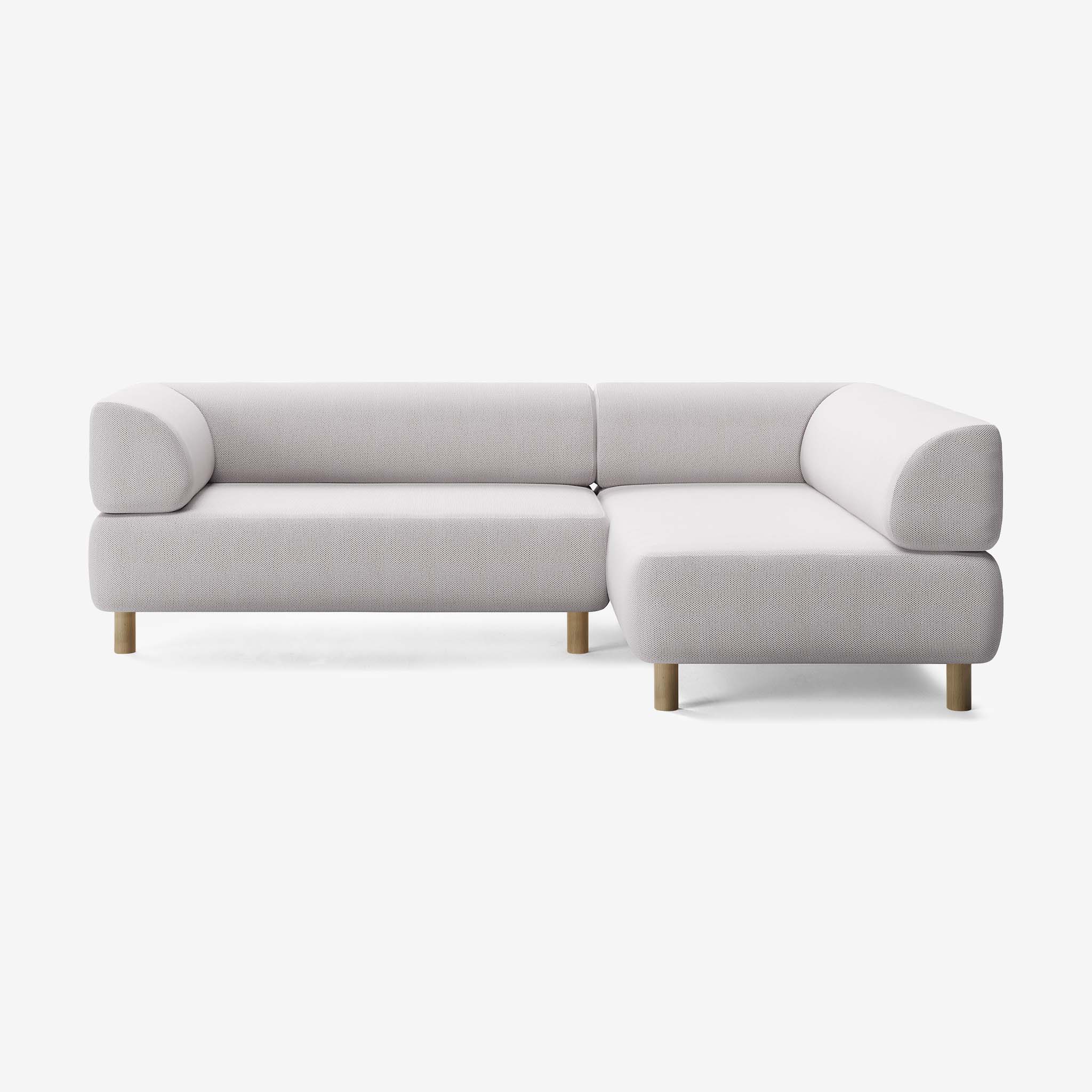 Bolder Sofa 245x170 Links Arc Concrete Eiche