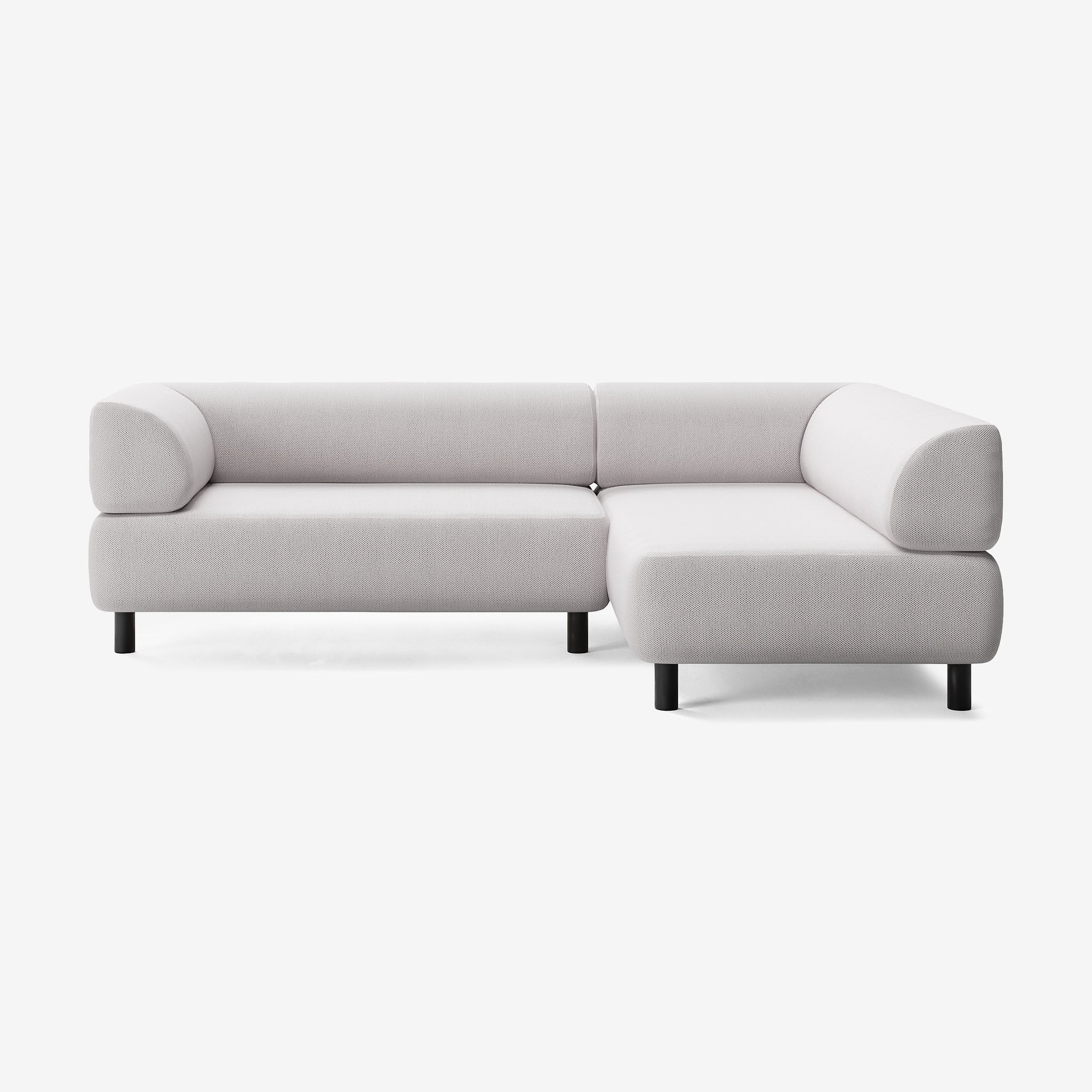 Bolder Sofa 245x170 Links Arc Concrete Schwarz