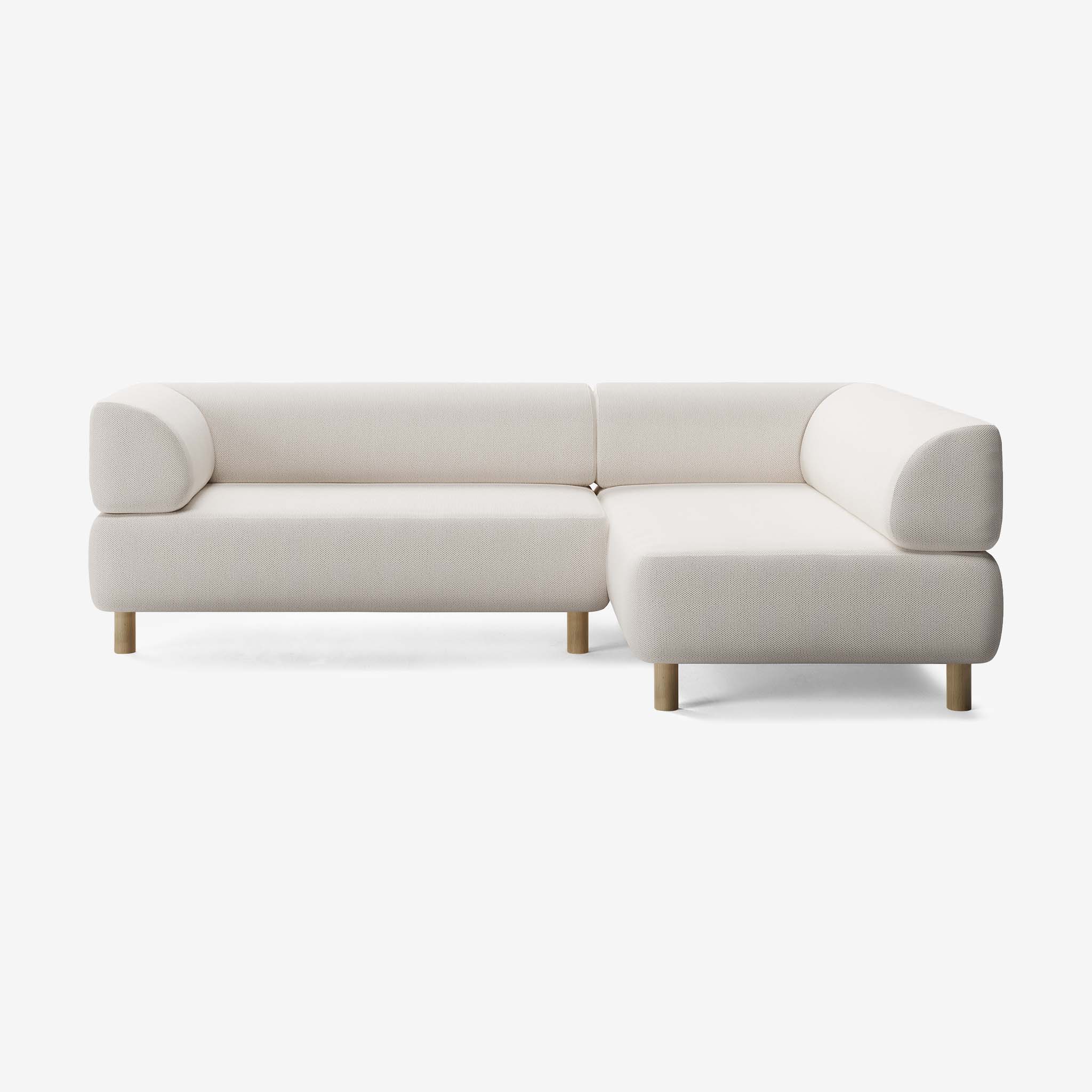 Bolder Sofa 245x170 Links Arc Frame Eiche