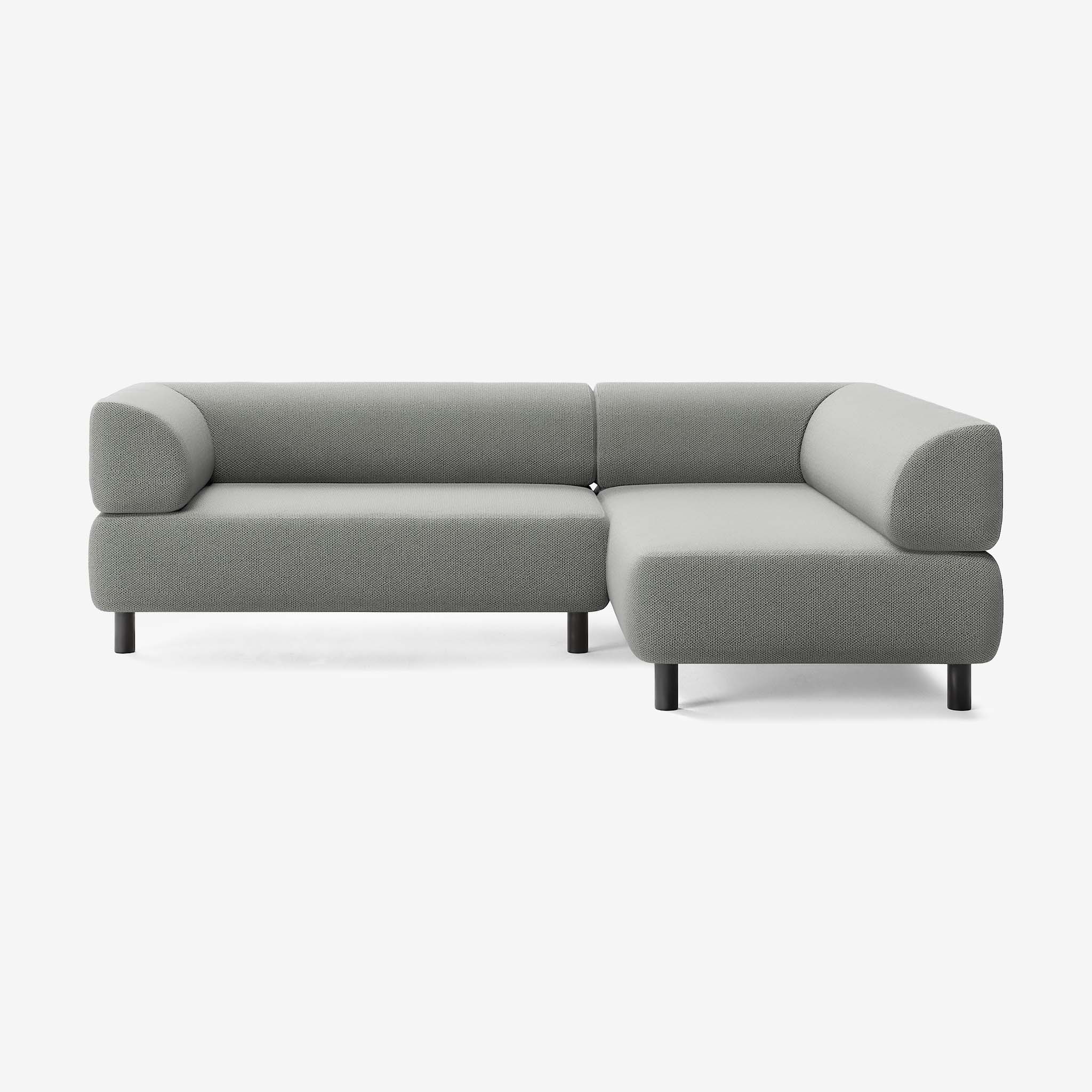 Bolder Sofa 245x170 Links Arc Lead Schwarz