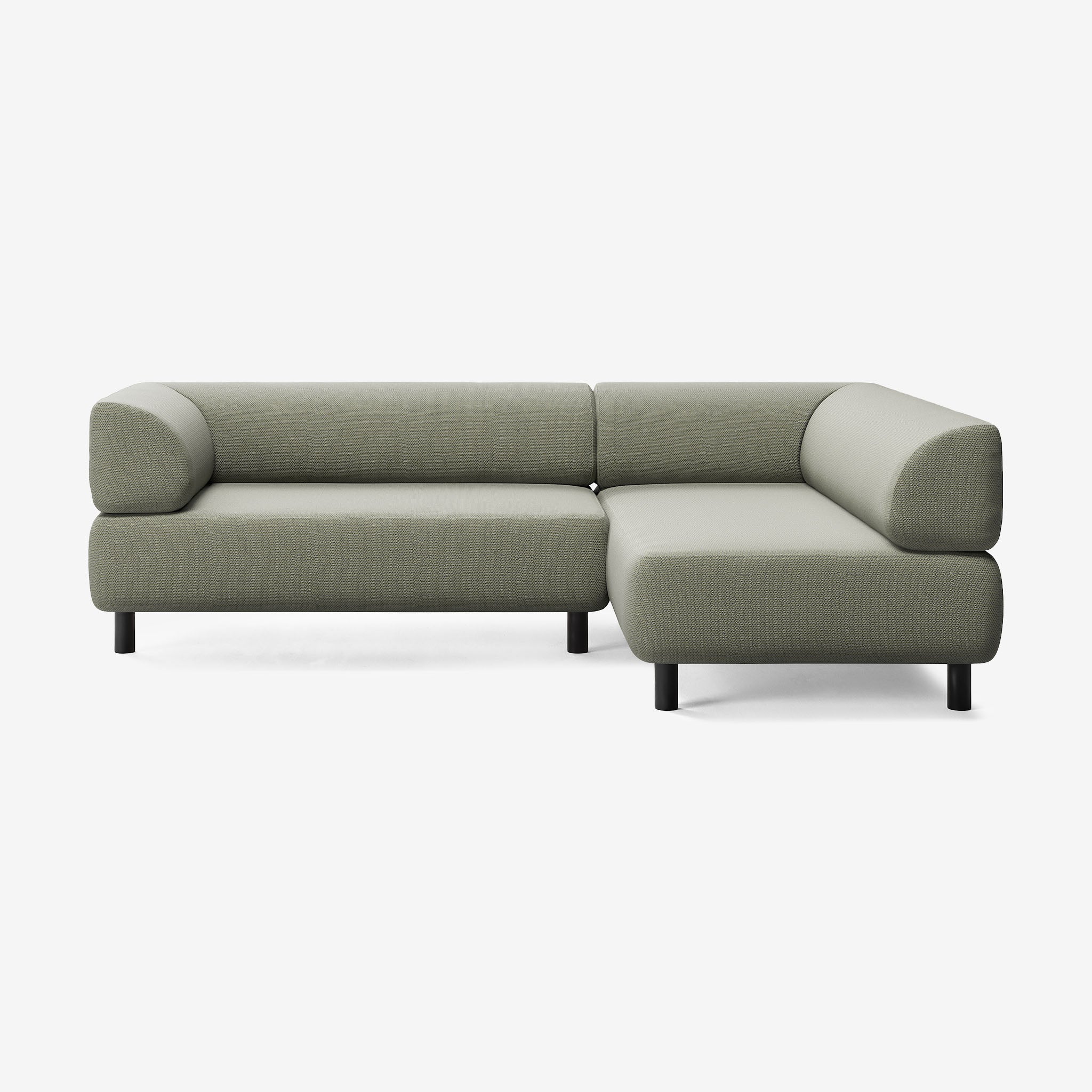 Bolder Sofa 245x170 Links Arc Oxide Schwarz