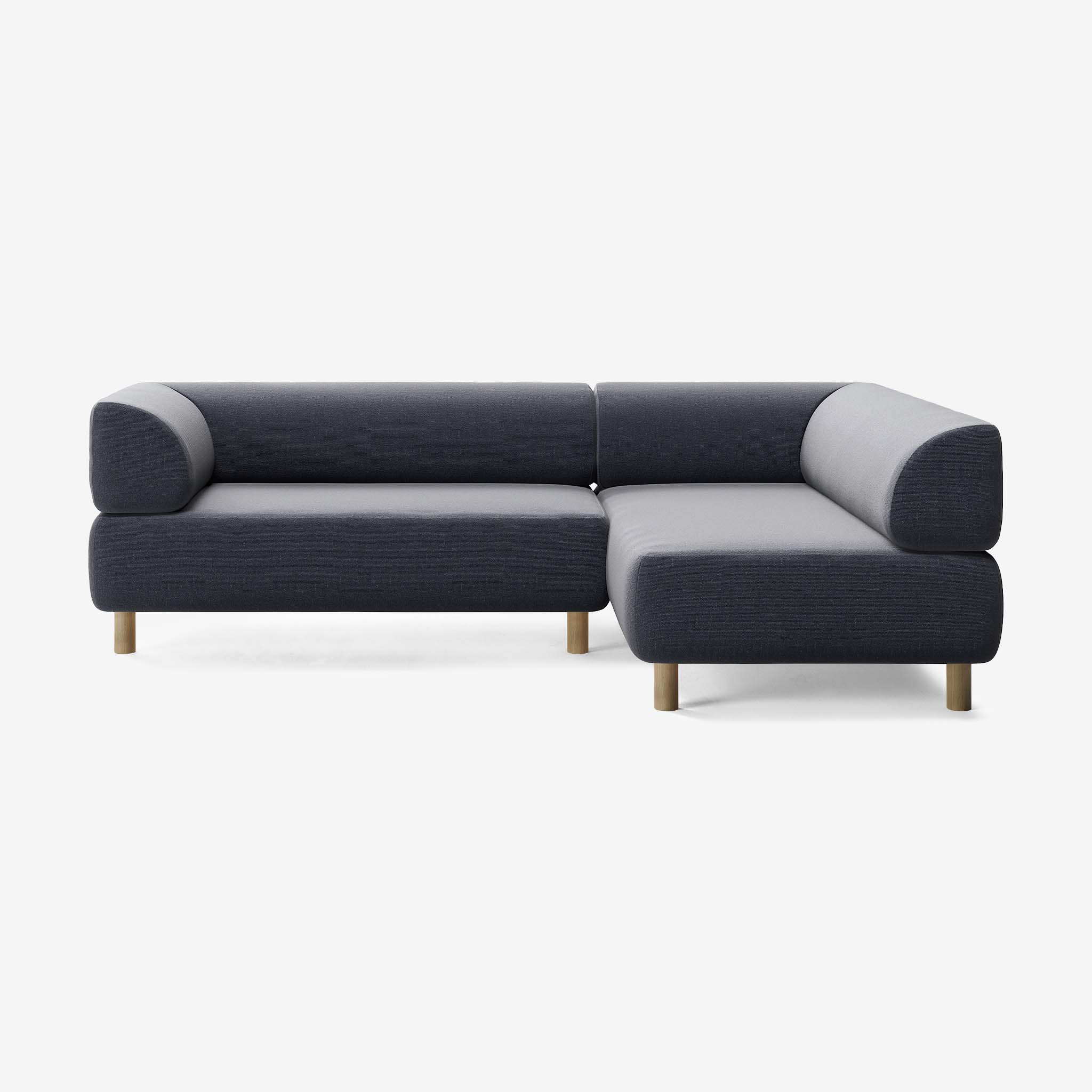 Bolder Sofa 245x170 Links Heritage Indigo Eiche