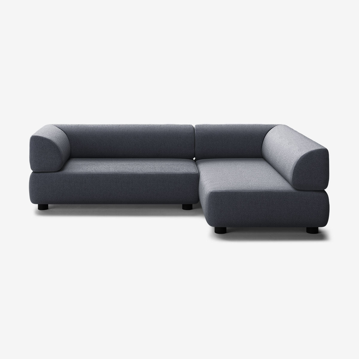 Bolder Sofa 245x170 Links Heritage Indigo Niedrige Beine