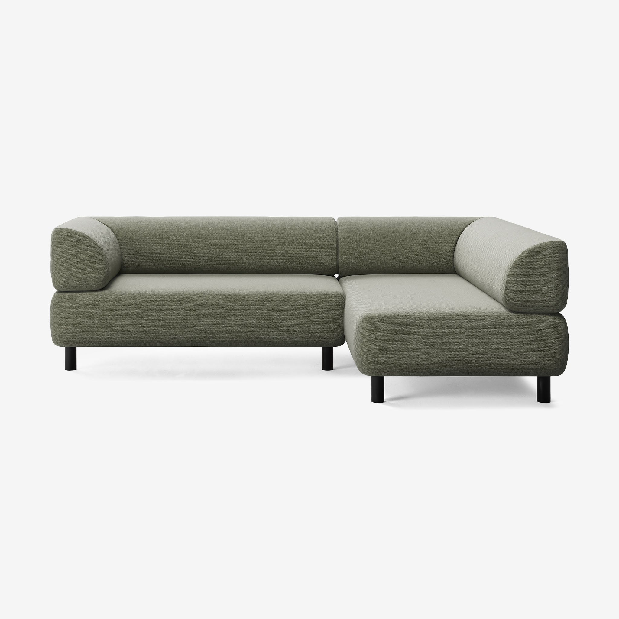 Bolder Sofa 245x170 Links Heritage Leaf Schwarz