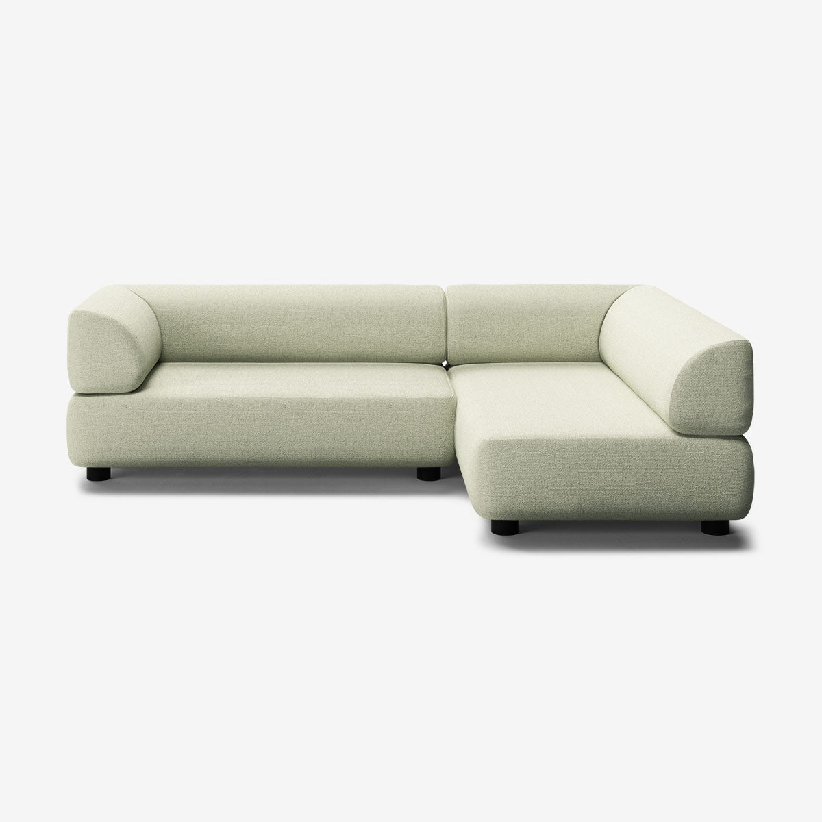 Bolder Sofa 245x170 Links Heritage Moss Niedrige Beine