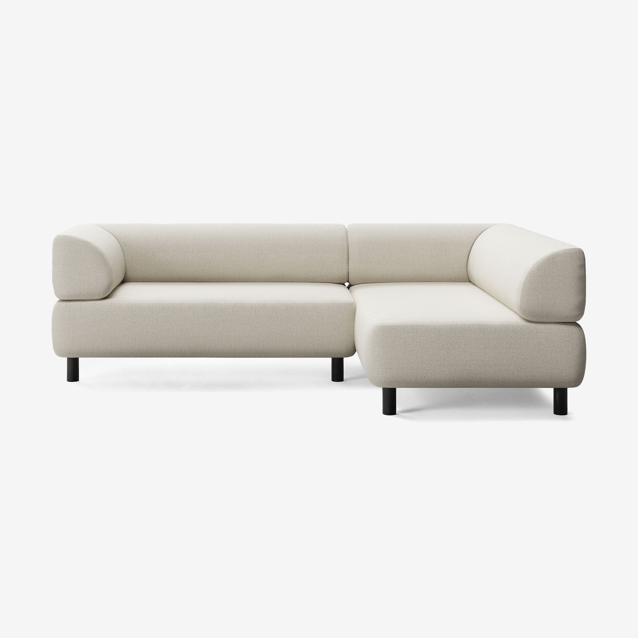 Bolder Sofa 245x170 Links Heritage Papyrus Schwarz