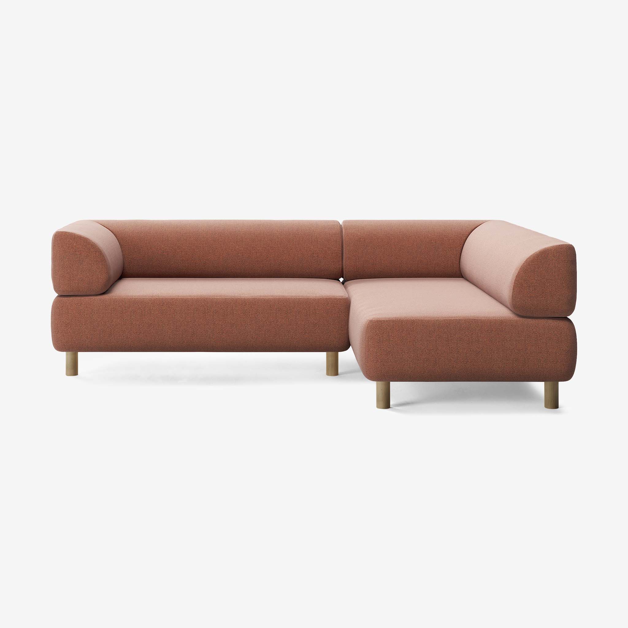Bolder Sofa 245x170 Links Heritage Rust Eiche