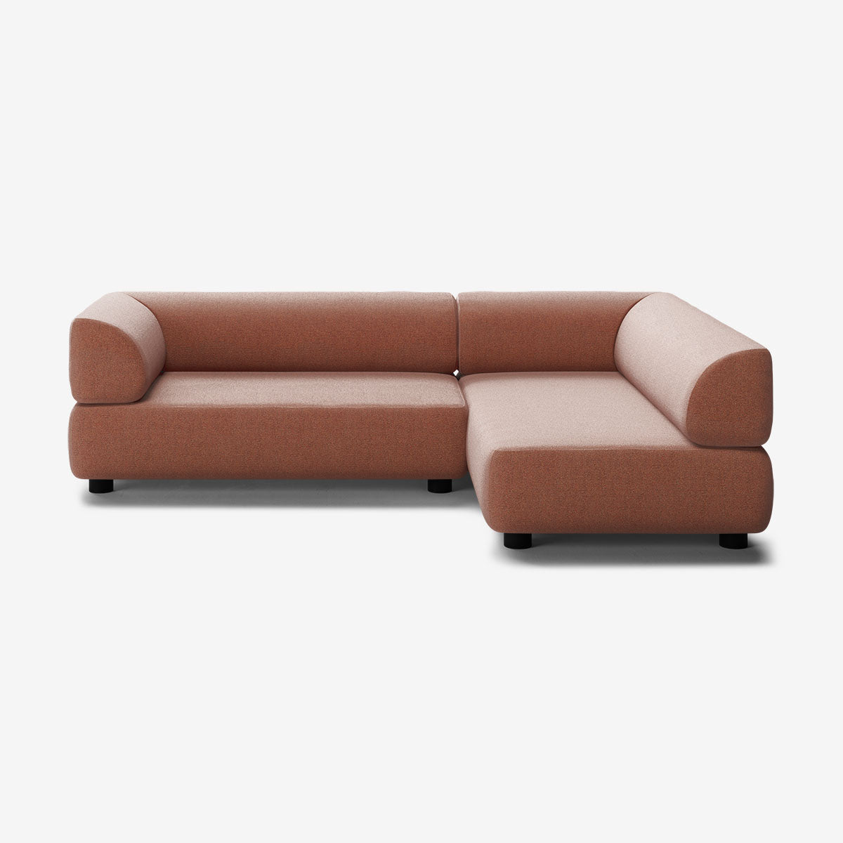 Bolder Sofa 245x170 Links Heritage Rust Niedrige Beine