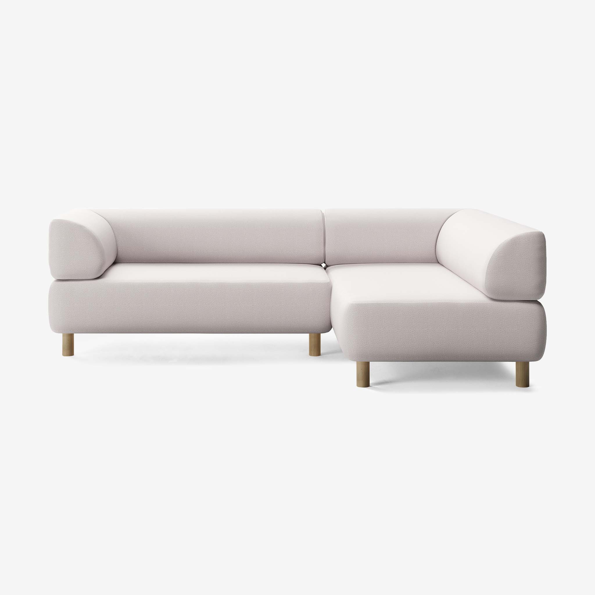 Bolder Sofa 245x170 Links Loop Marble Eiche