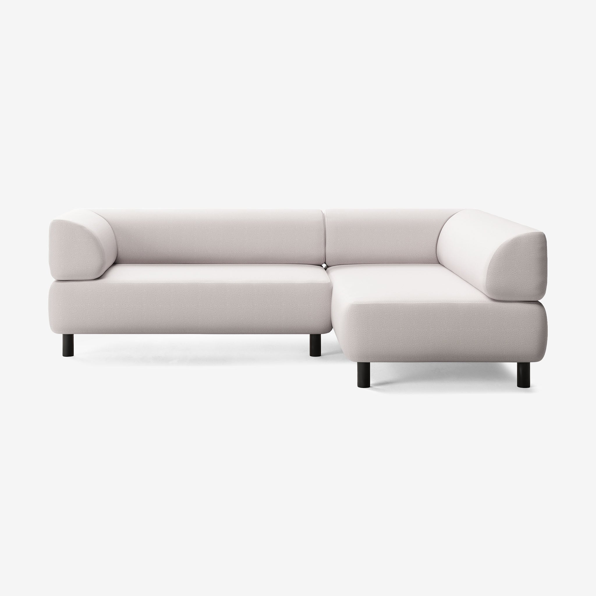 Bolder Sofa 245x170 Links Loop Marble Schwarz