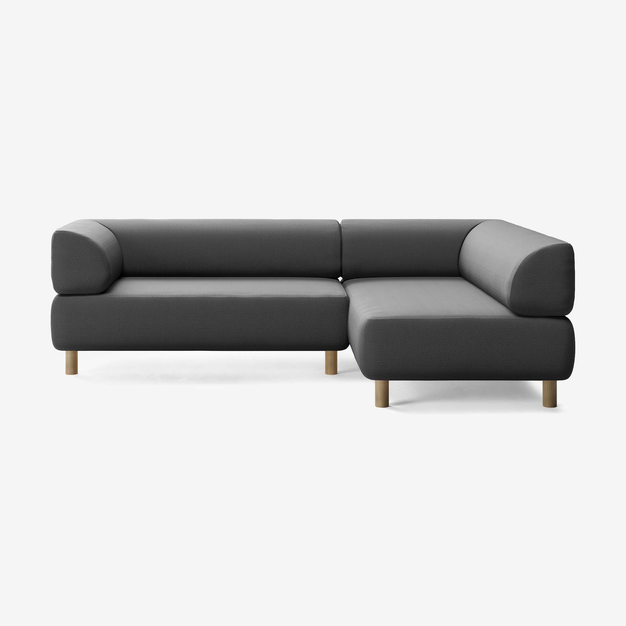 Bolder Sofa 245x170 Links Loop Shadow Eiche