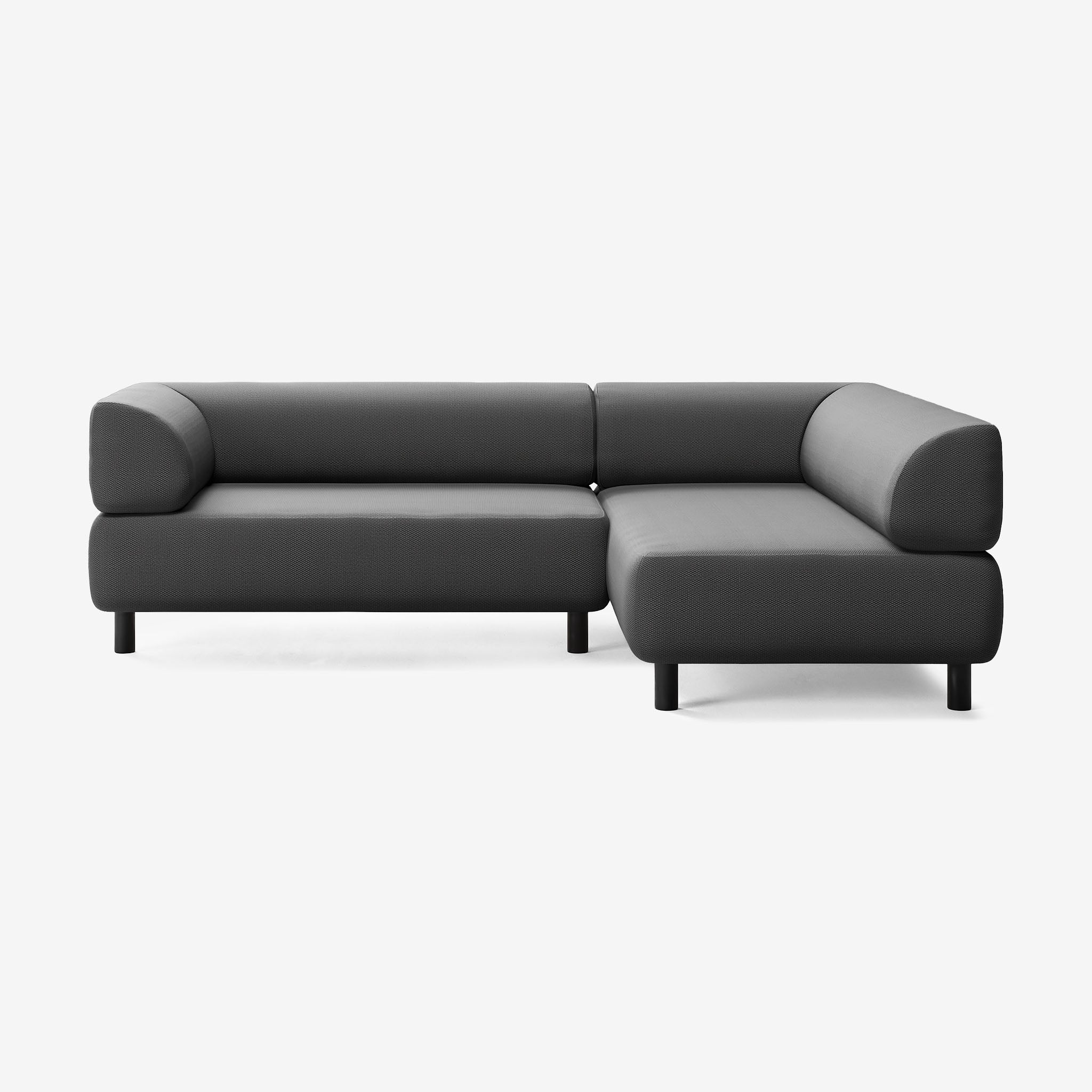 Bolder Sofa 245x170 Links Loop Shadow Schwarz