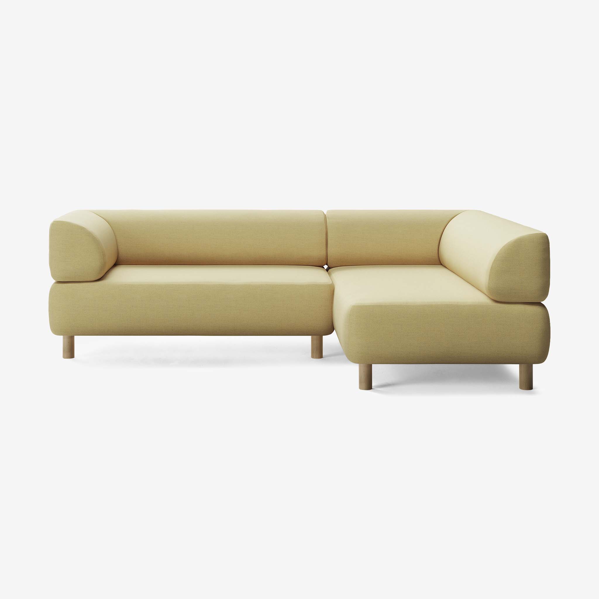 Bolder Sofa 245x170 Links Nantes Amber Eiche