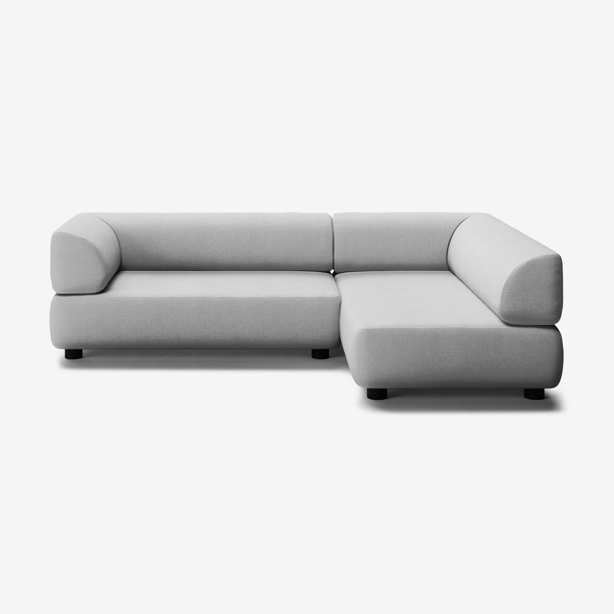Bolder Sofa 245x170 Links Nantes Grey Chine Niedrige Beine