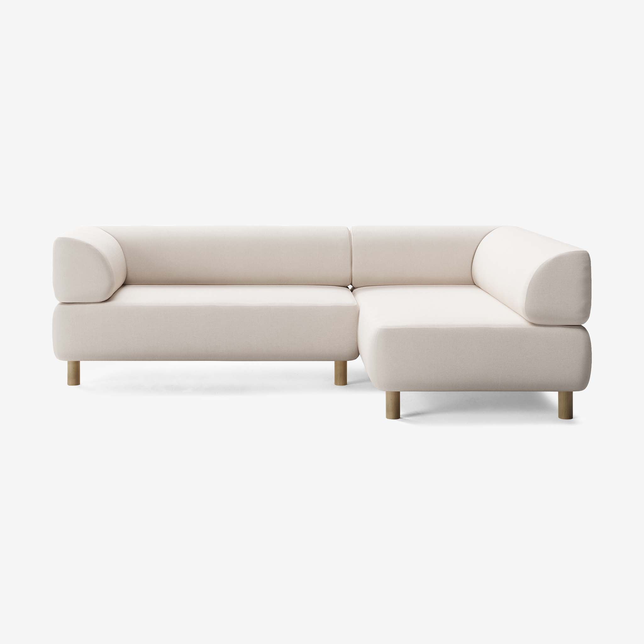 Bolder Sofa 245x170 Links Nantes Linen Chalk Eiche