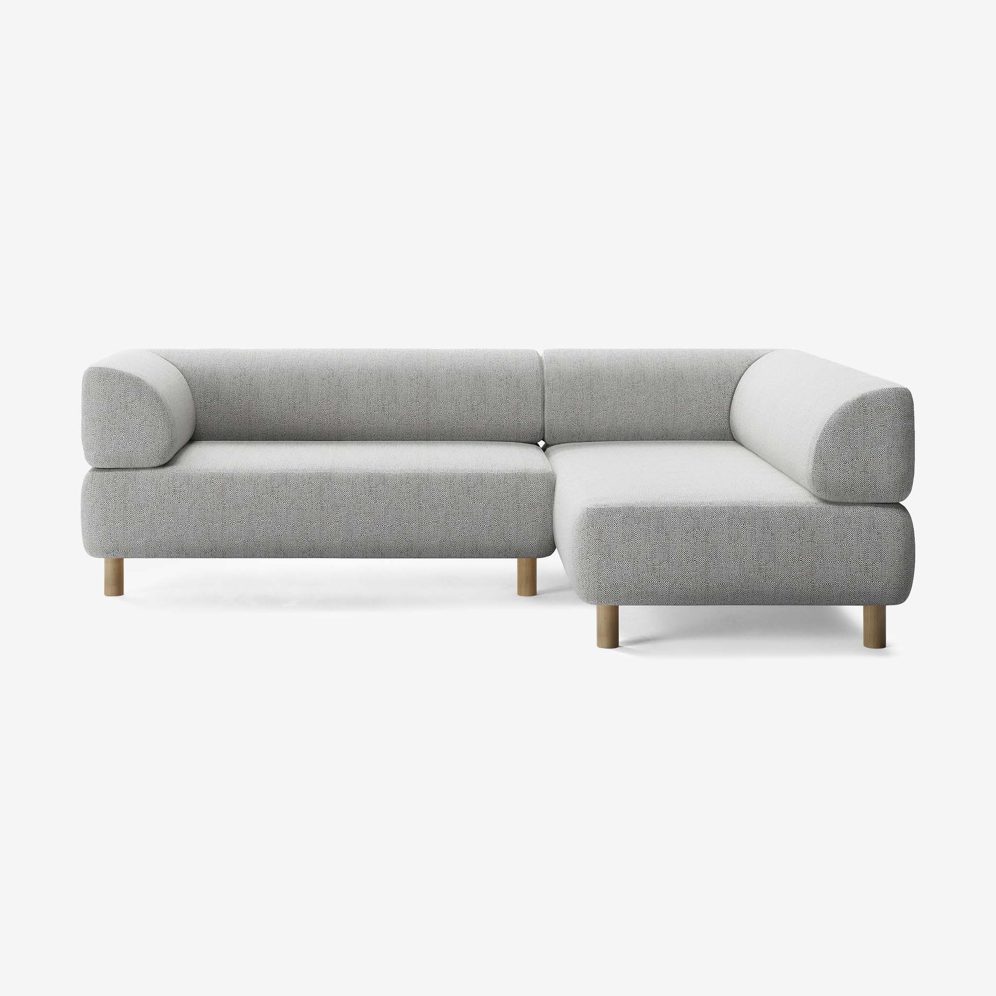 Bolder Sofa 245x170 Links Savant Nimbus Eiche