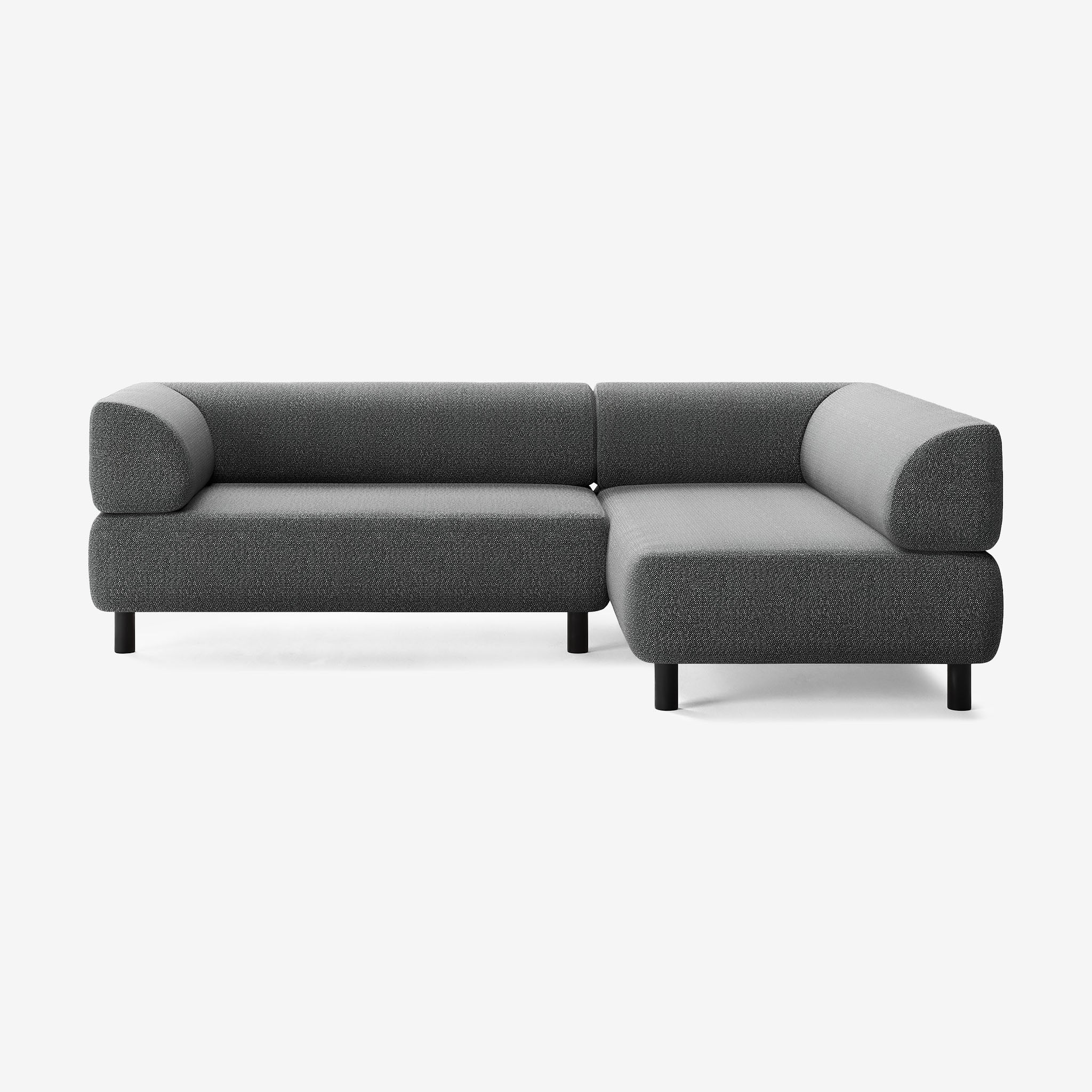 Bolder Sofa 245x170 Links Savant Tornado Schwarz