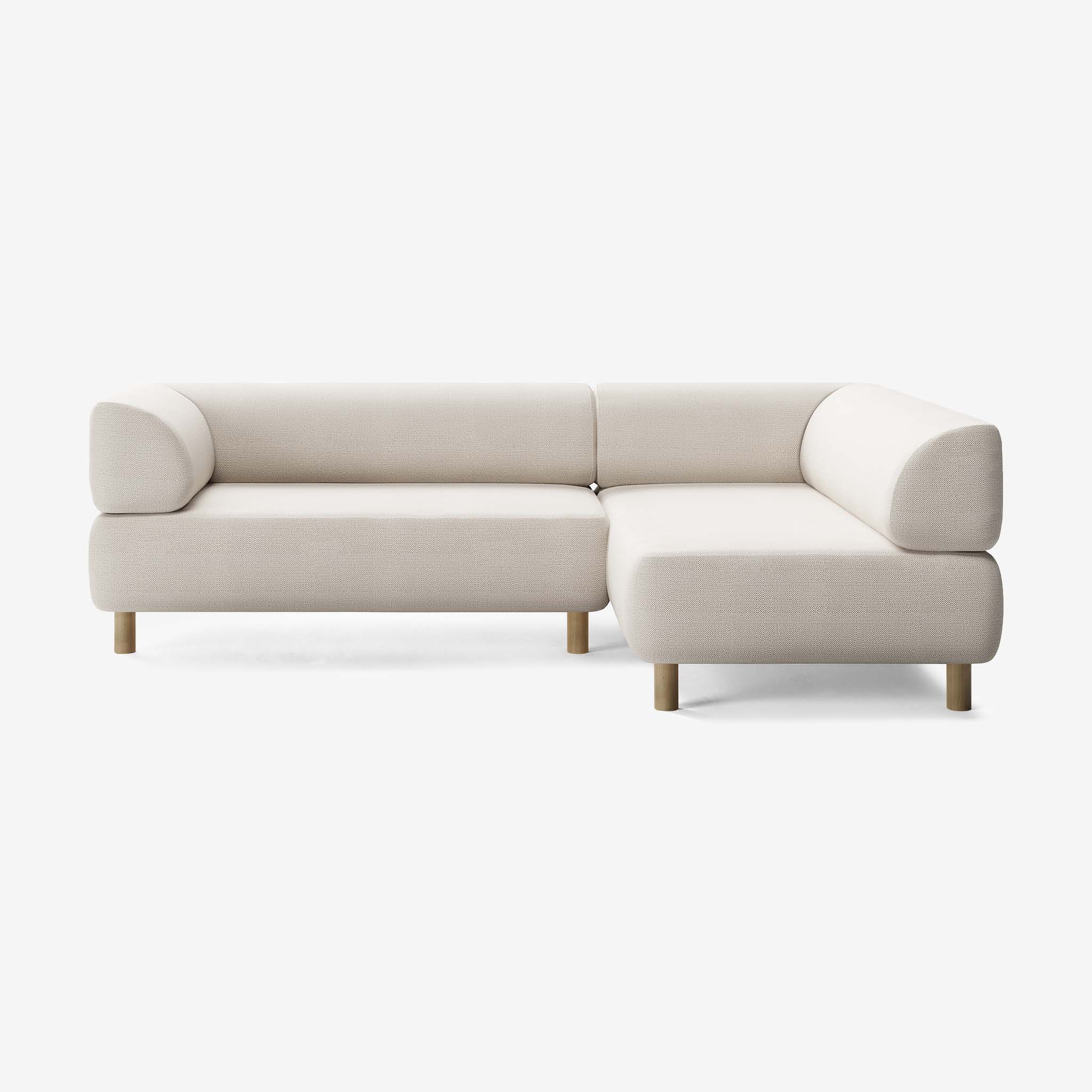 Bolder Sofa 245x170 Links Savant Whisper Eiche