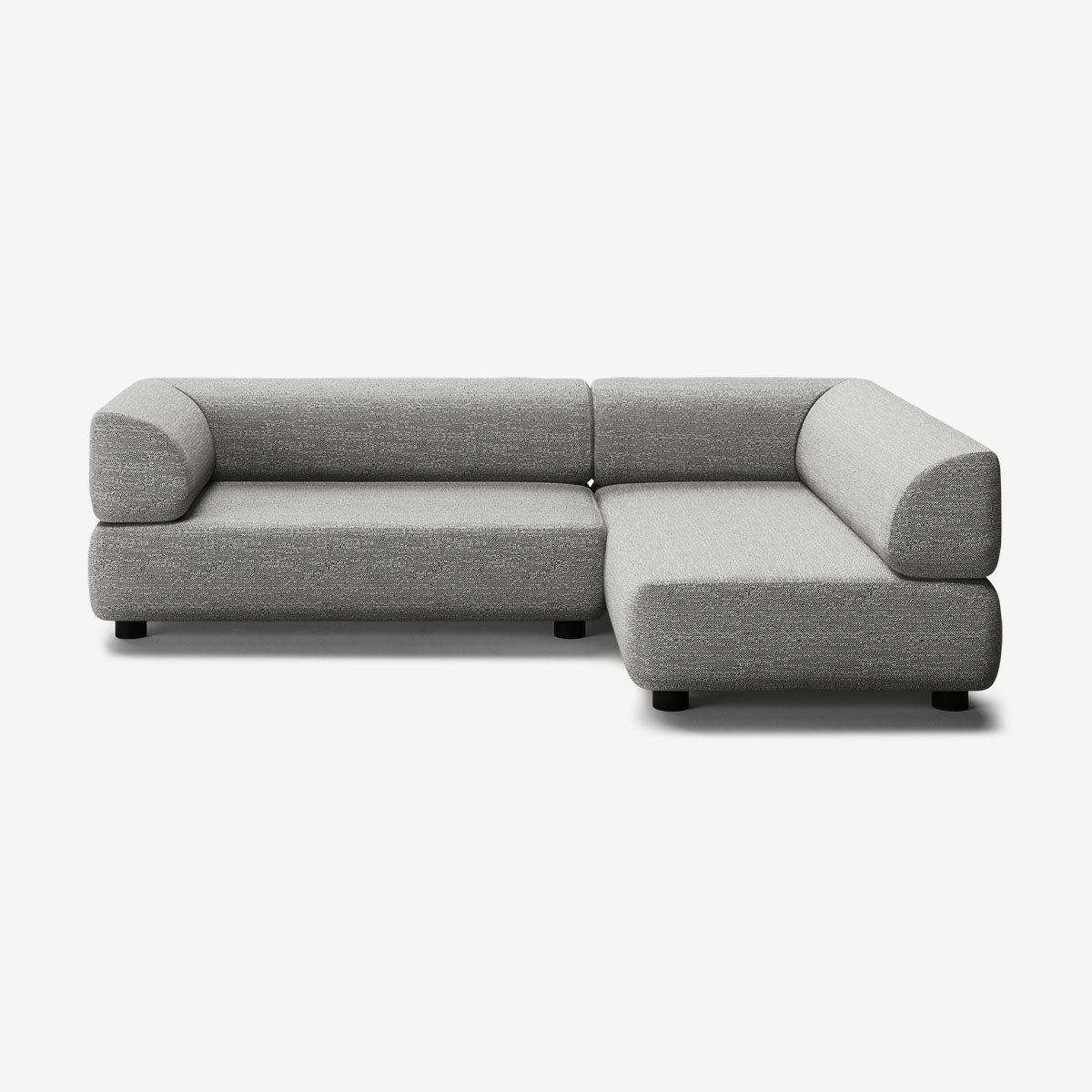 Bolder Sofa 245x170 Links Savant Zinc Niedrige Beine