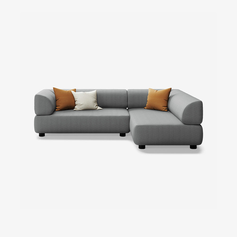 Bolder Sofa 245x170 Loop Charcoal Links Niedrige Beine Thumbnail
