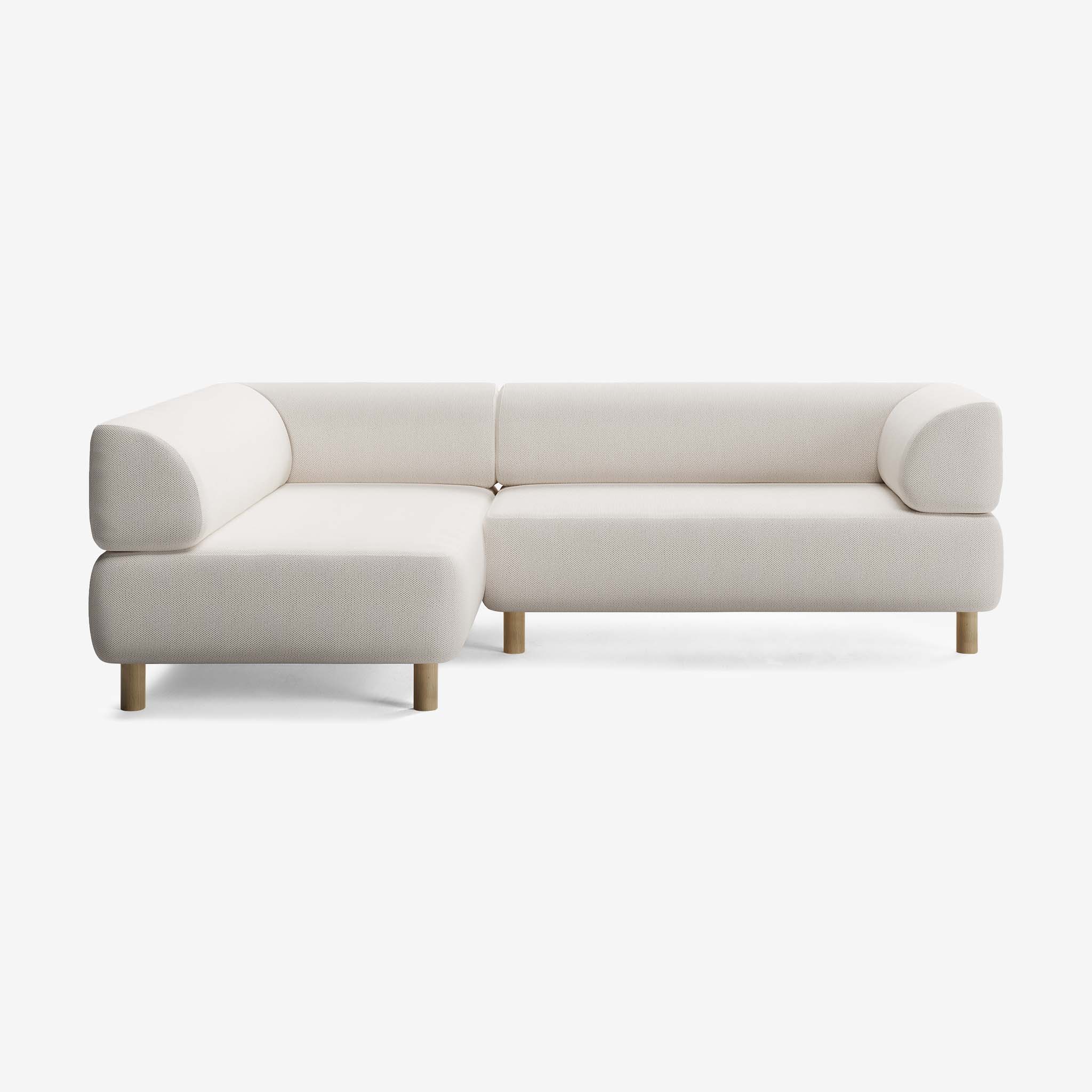 Bolder Sofa 245x170 Rechts Arc Frame Eiche