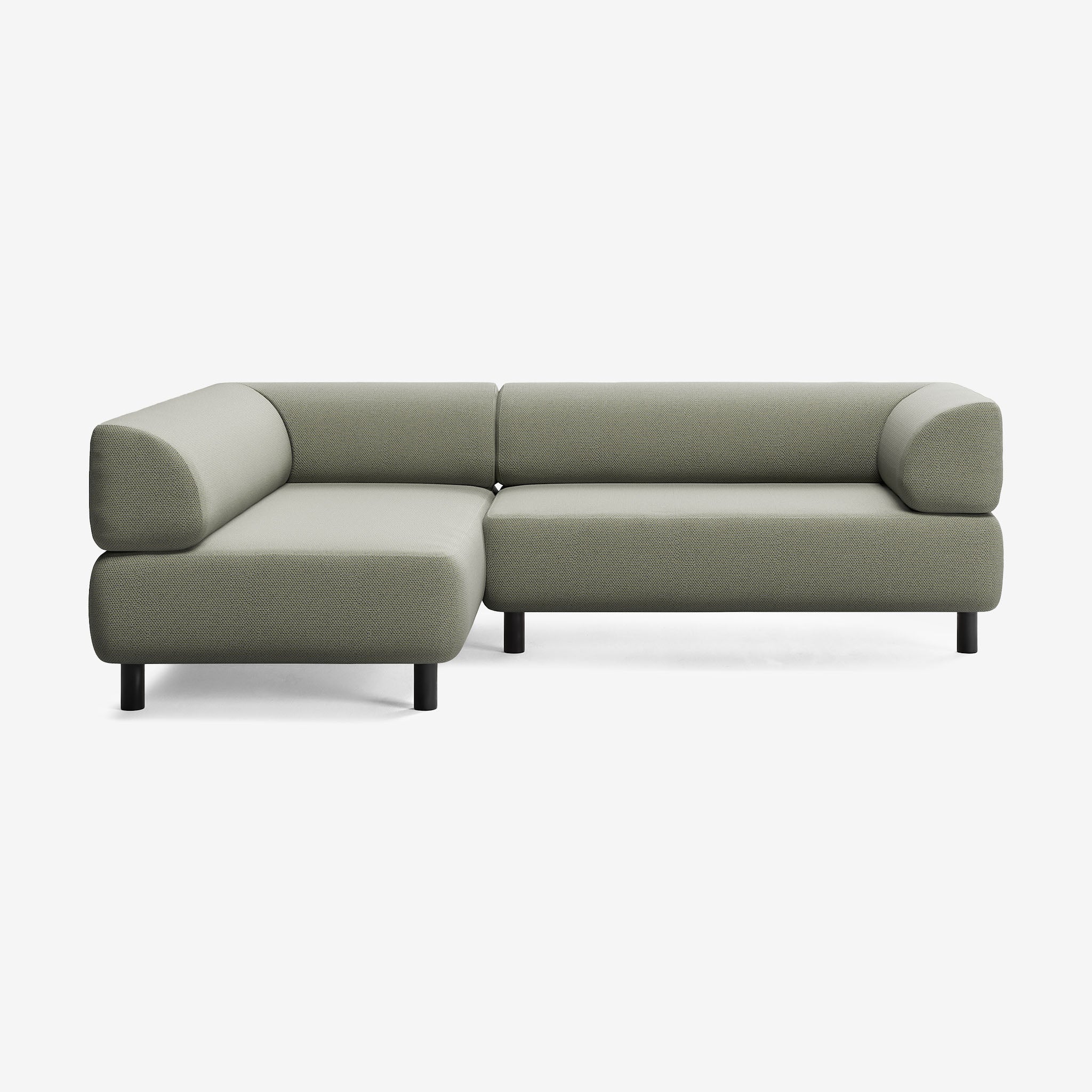 Bolder Sofa 245x170 Rechts Arc Oxide Schwarz