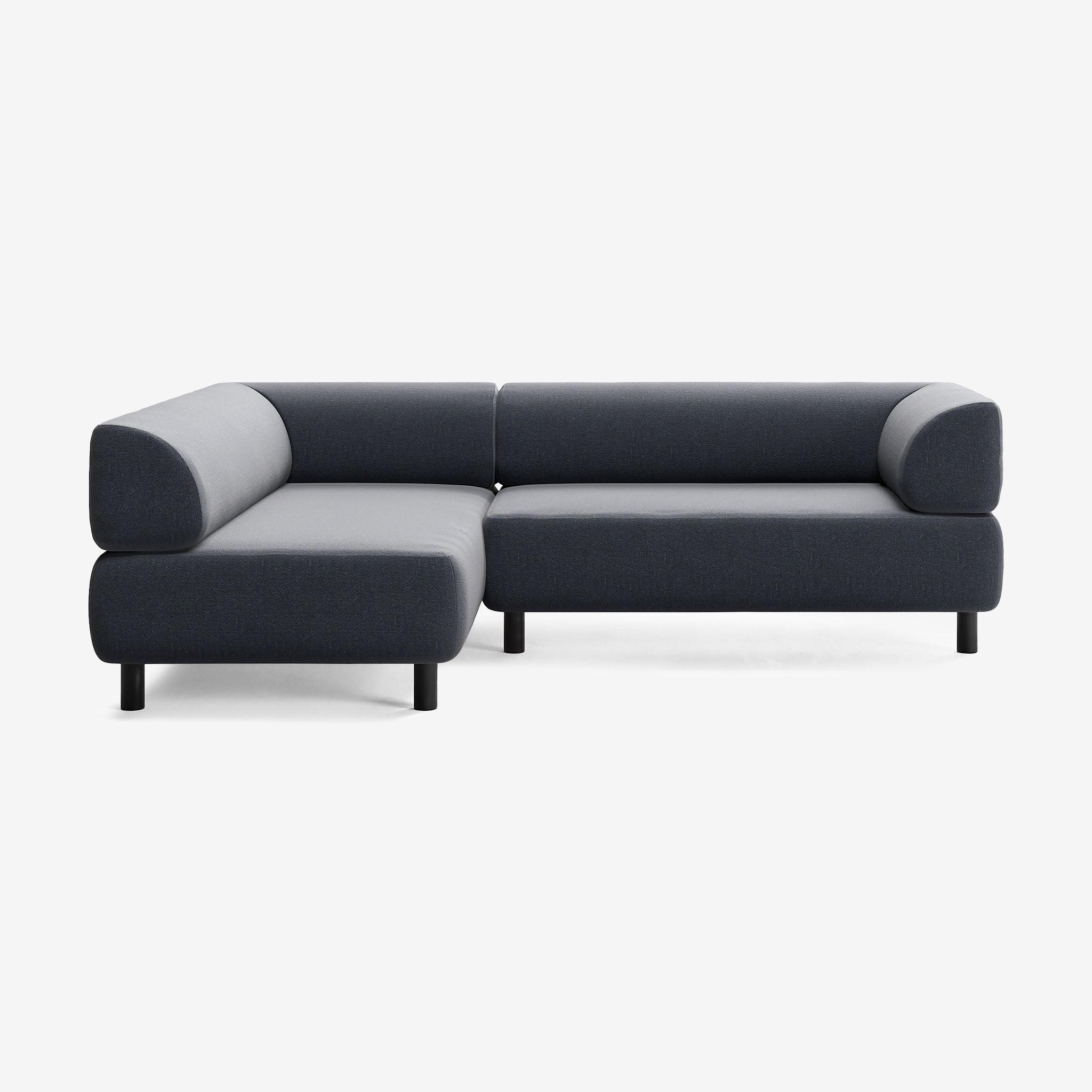 Bolder Sofa 245x170 Rechts Heritage Indigo Schwarz