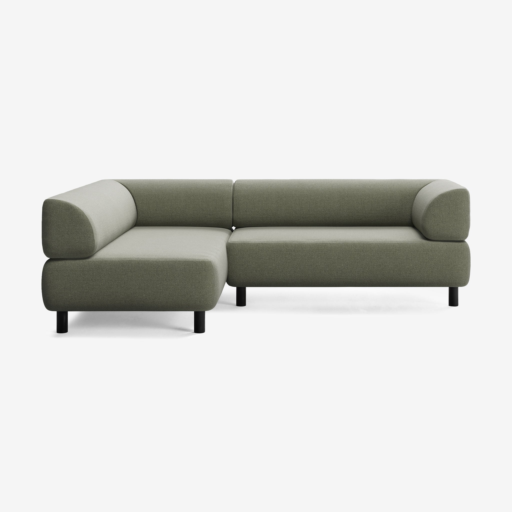 Bolder Sofa 245x170 Rechts Heritage Leaf Schwarz