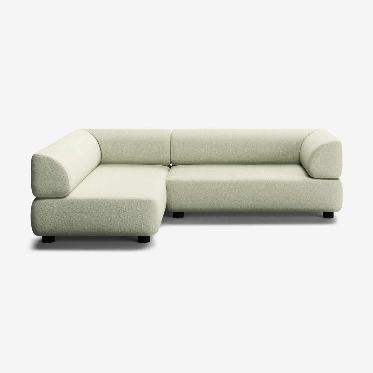Bolder Sofa 245x170 Rechts Heritage Moss Niedrige Beine